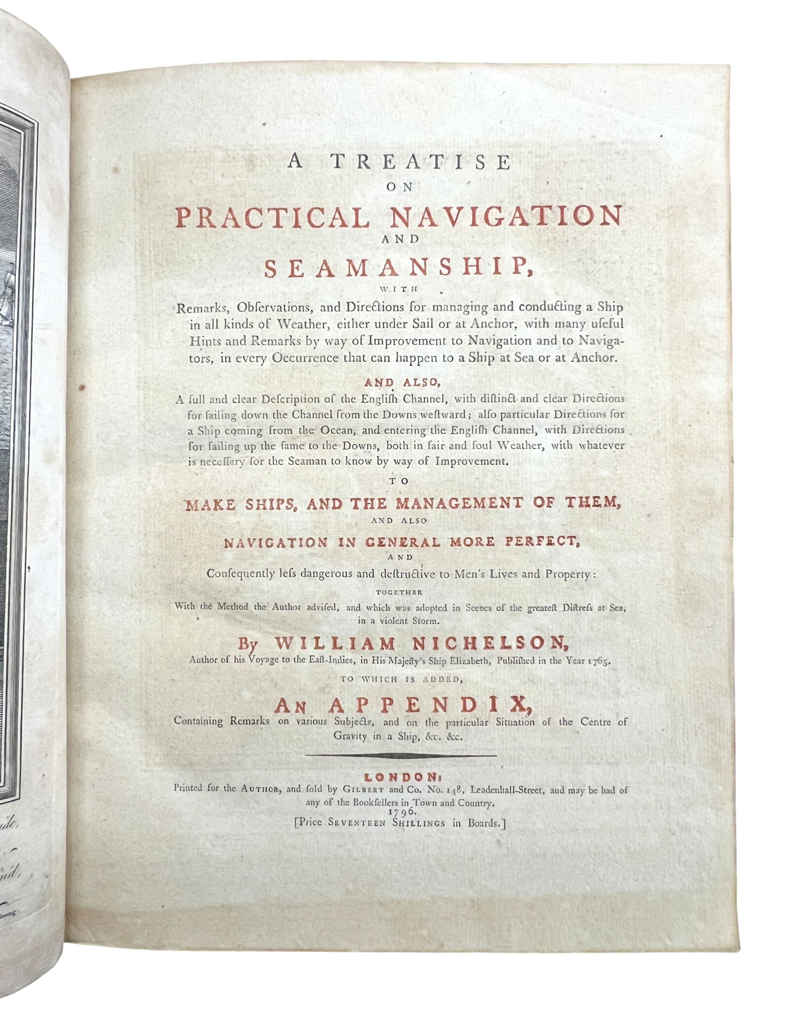 "A Treatise on Practical Navigation..." 1796 Second Edition by William Nichelson - 2