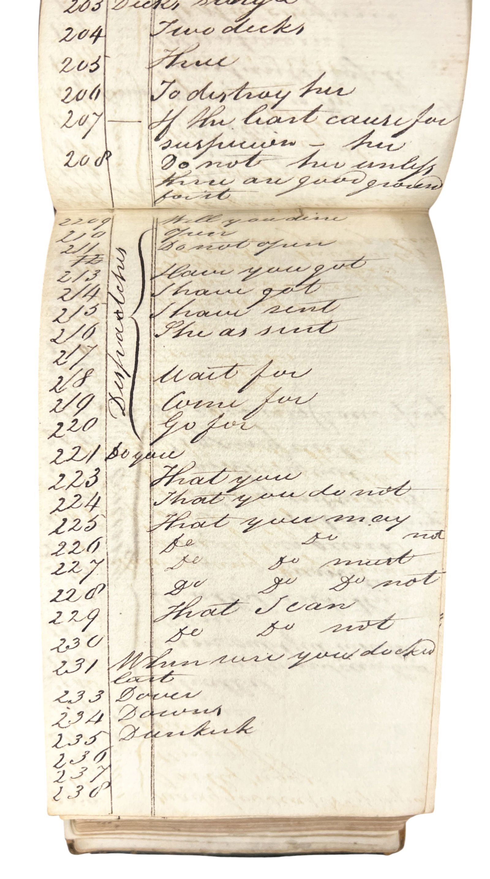 Early 19th Cent. Handwritten Antique Signal Book by Sir Home Popham - 5