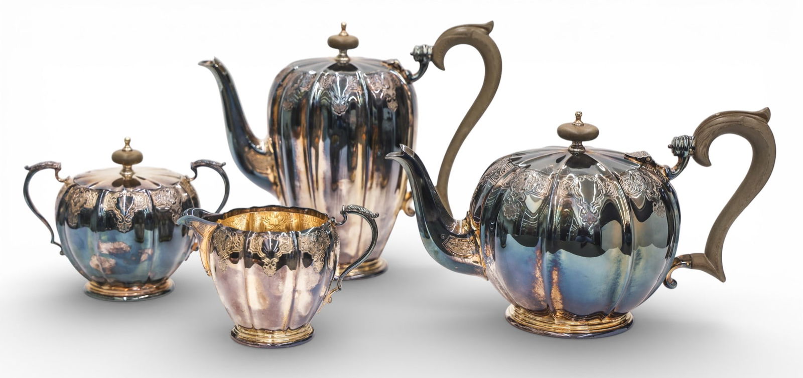 4pc Roberts & Belk Ltd. Sheffield Sterling Tea and Coffee Service (1 of 3)