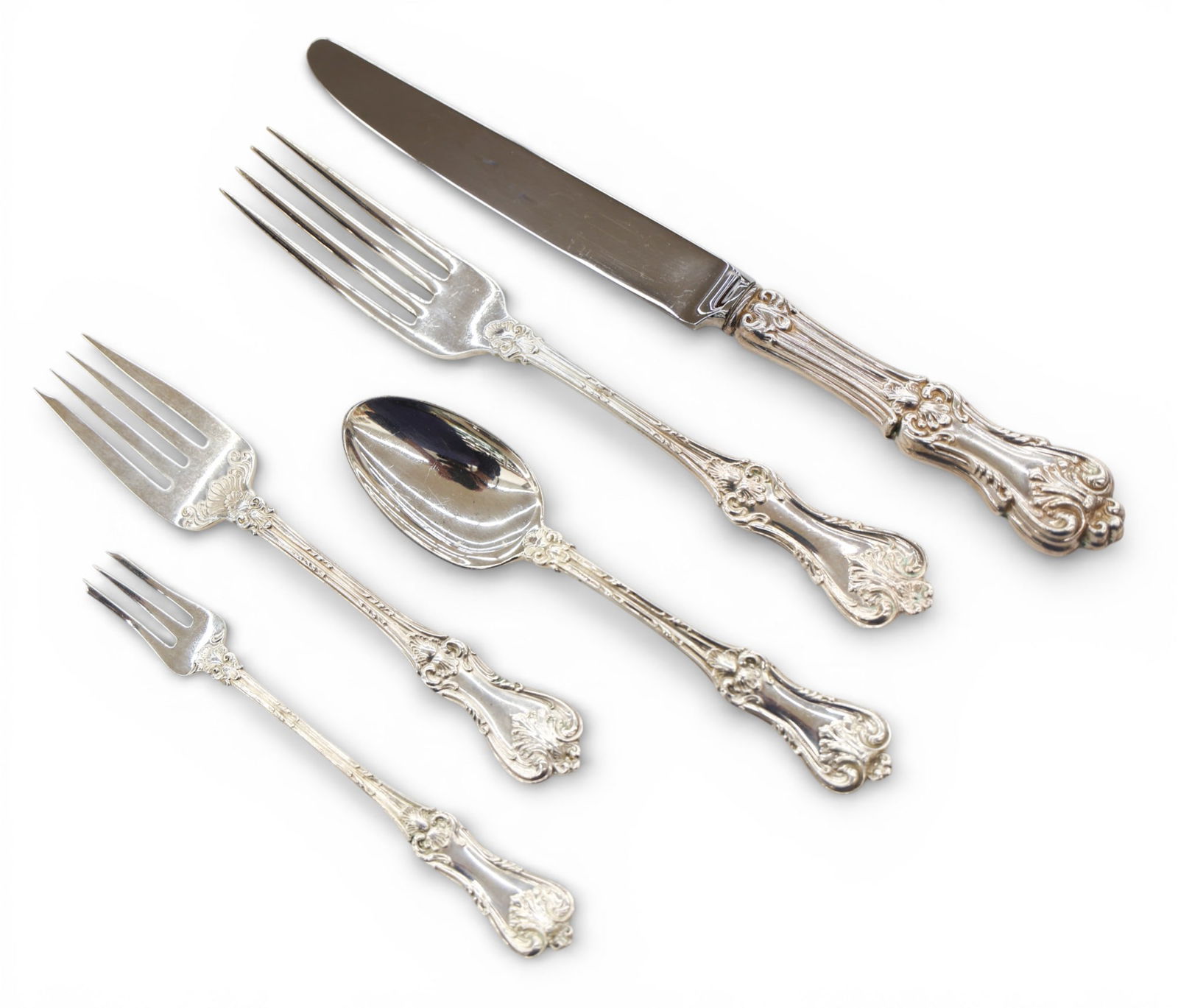 69pc Frank Smith Sterling Federal Cotillion Pattern Flatware (1 of 3)