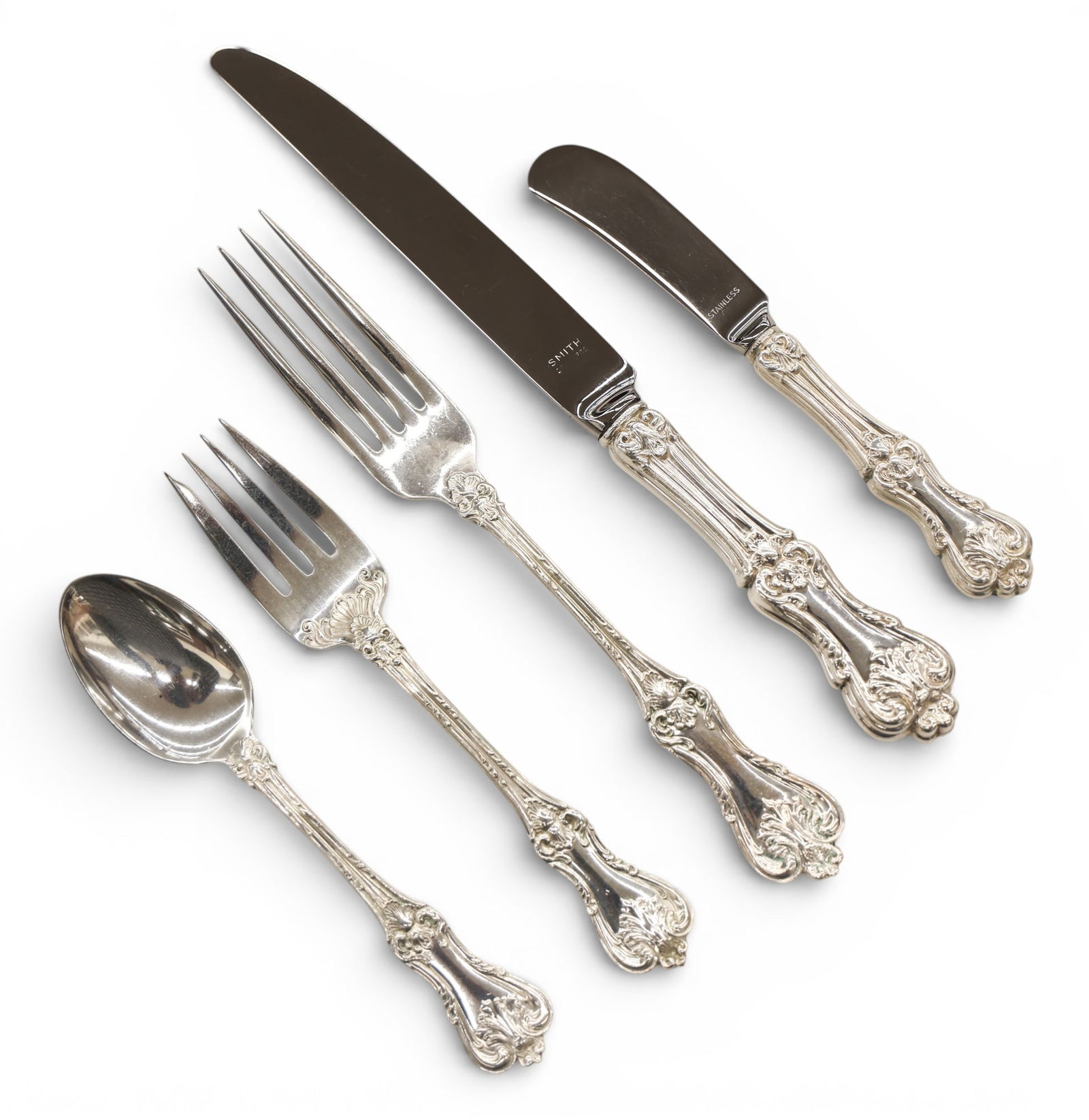 73pc Frank Smith Sterling Federal Cotillion Pattern Flatware (1 of 4)