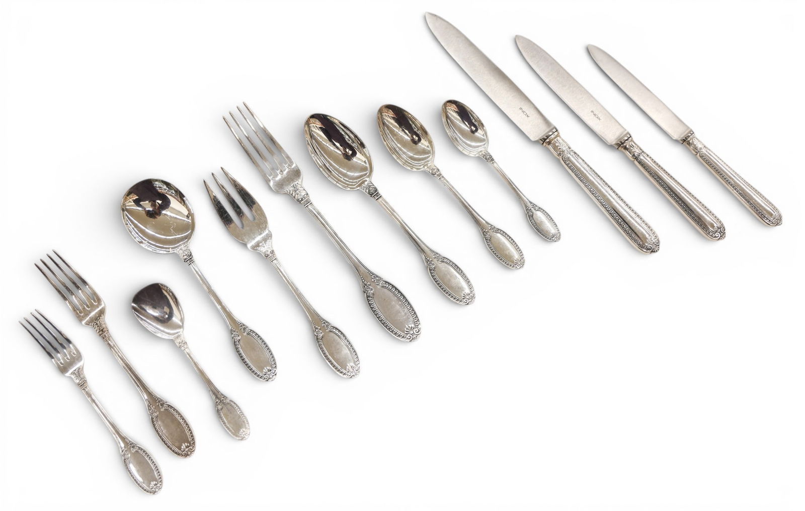 99pc Buccellati Italian Sterling Empire Flatware Service for Eight (1 of 3)