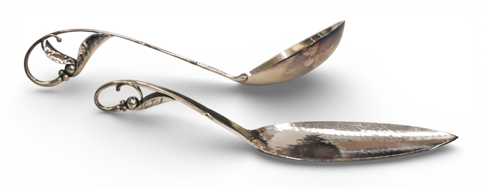 2pc Georg Jensen Danish Sterling Blossom Serving Pieces (1 of 2)