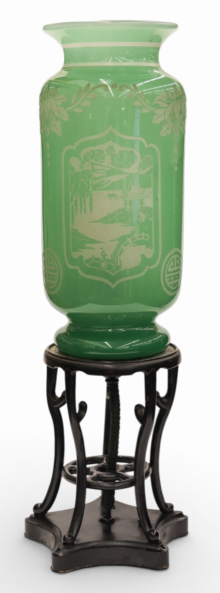 Frederick Carder Steuben Jade Art Deco Table Lamp (1 of 2)