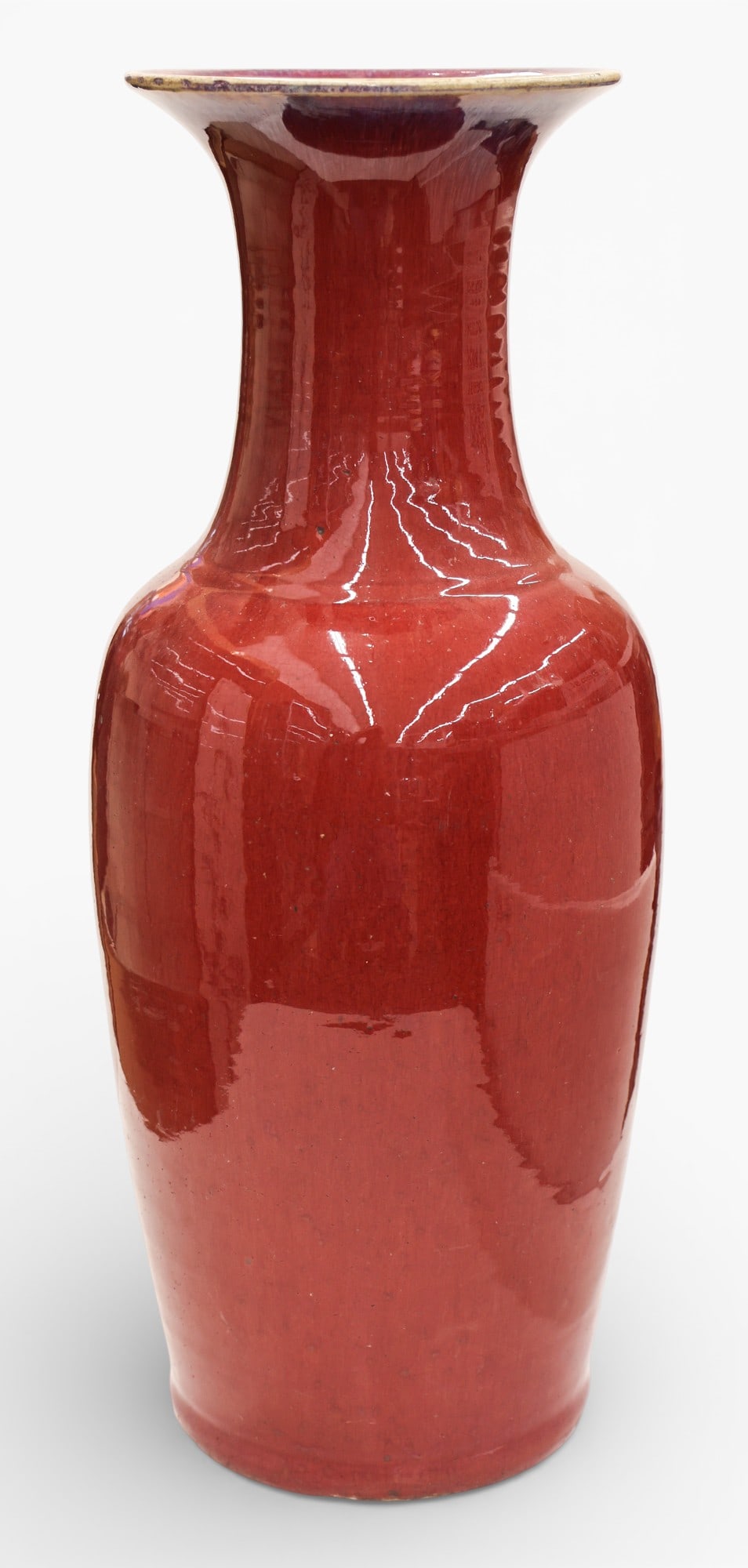 Antique Chinese Sang de Boeuf Porcelain Large Vase (1 of 3)