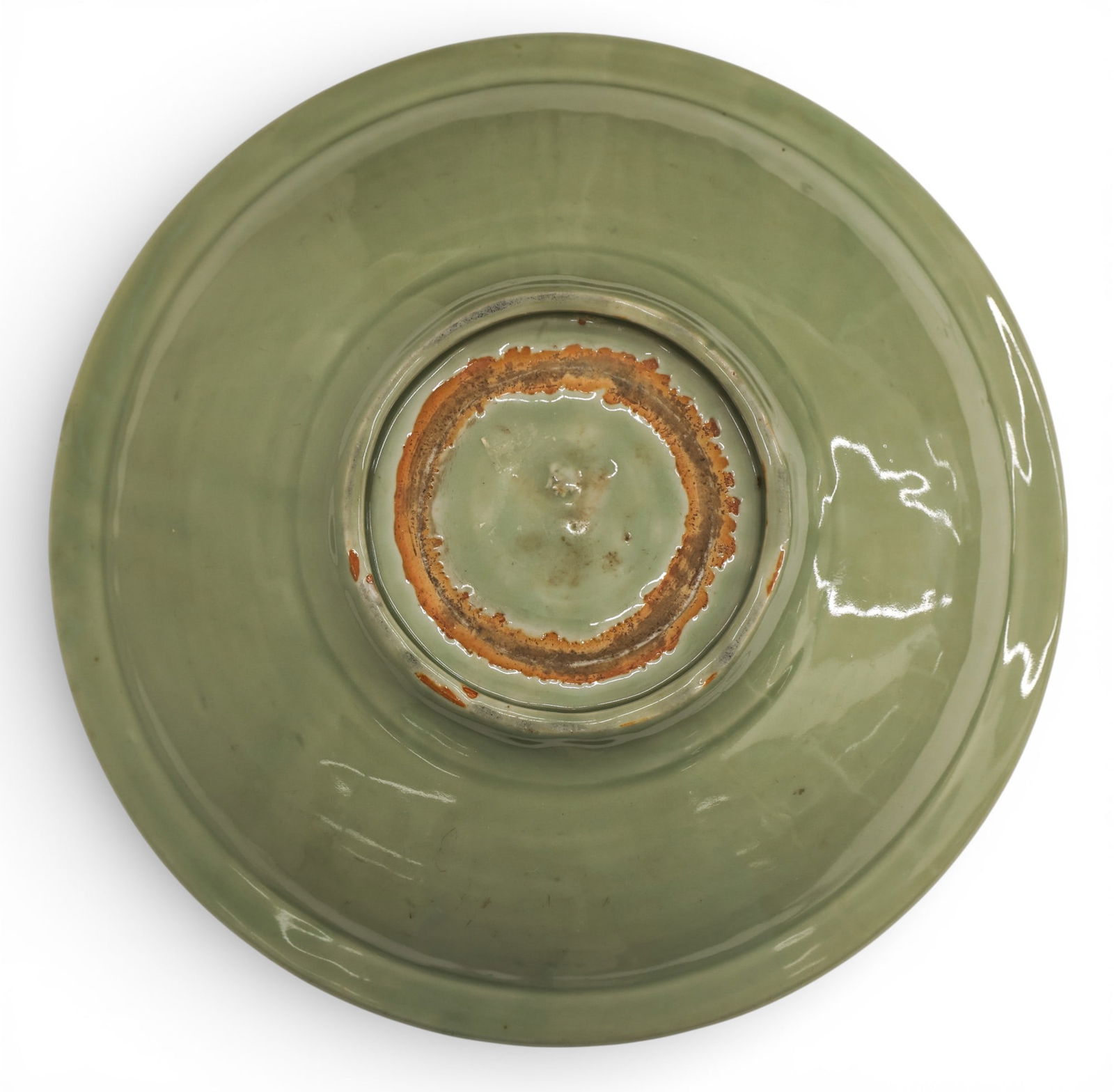 Chinese Yuan or Ming Longquan Celadon Charger - 2