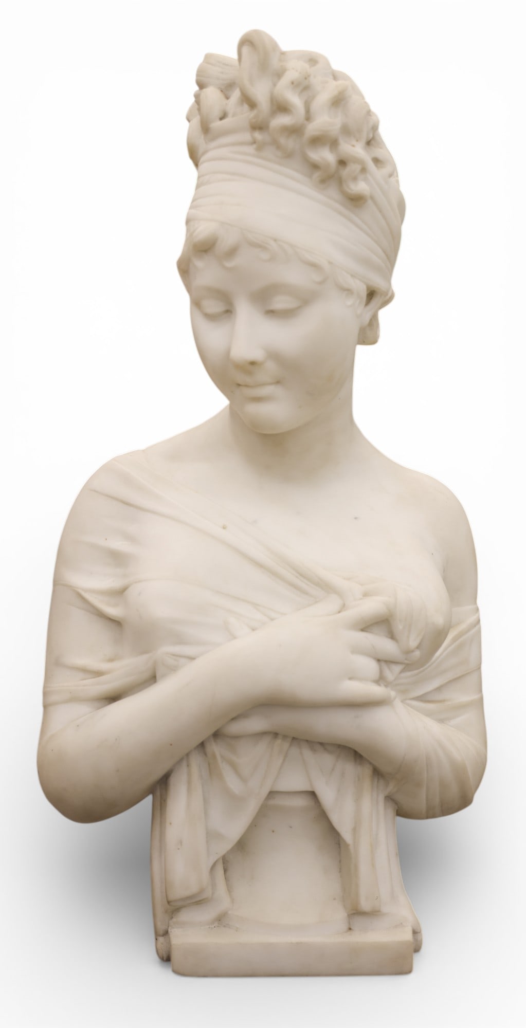 After Joseph Chinard "Madame Recamier" Marble Bust Sculpture (1 of 2)