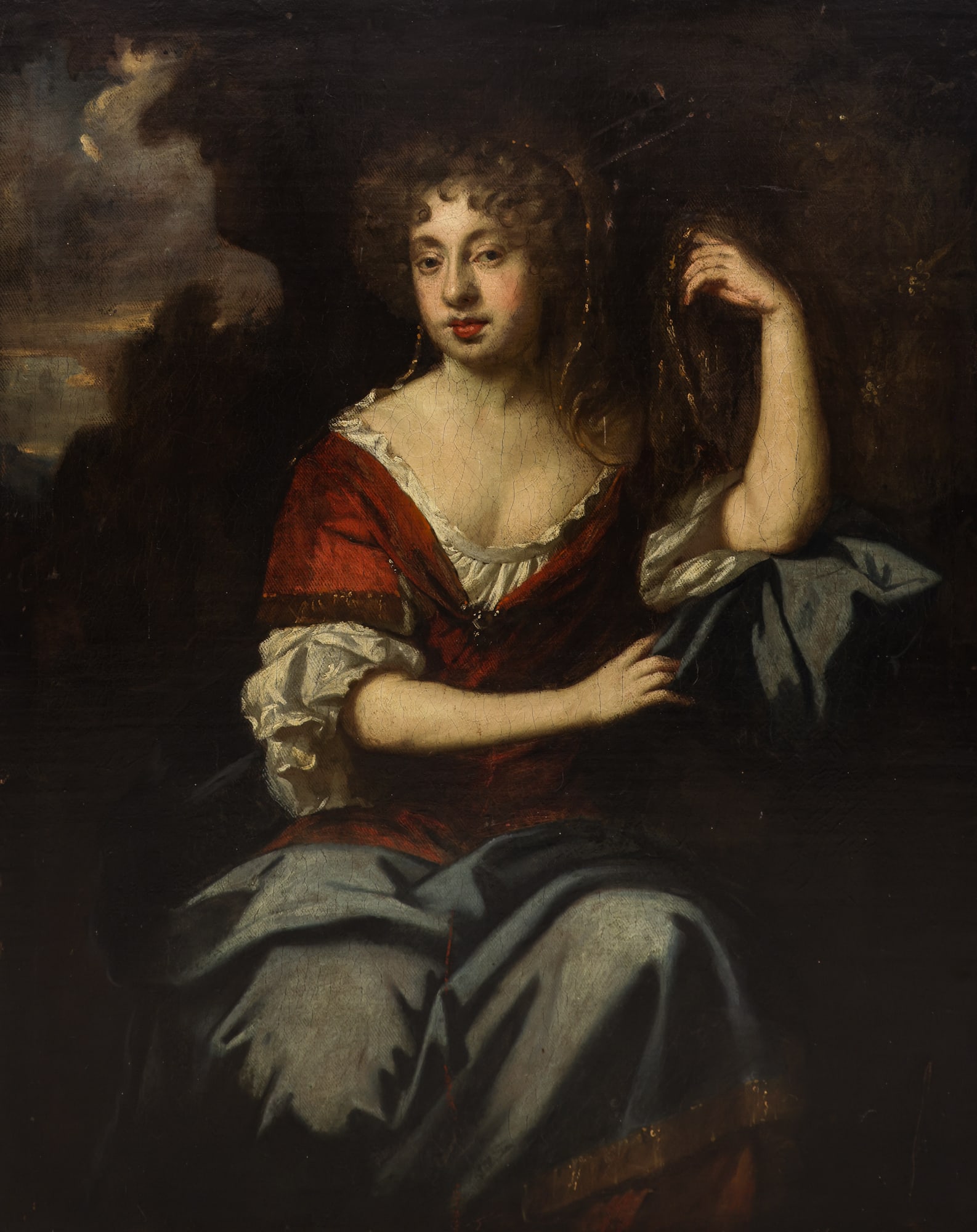 British School 17th Cent. Portrait of Jane Needham Oil (1 of 3)