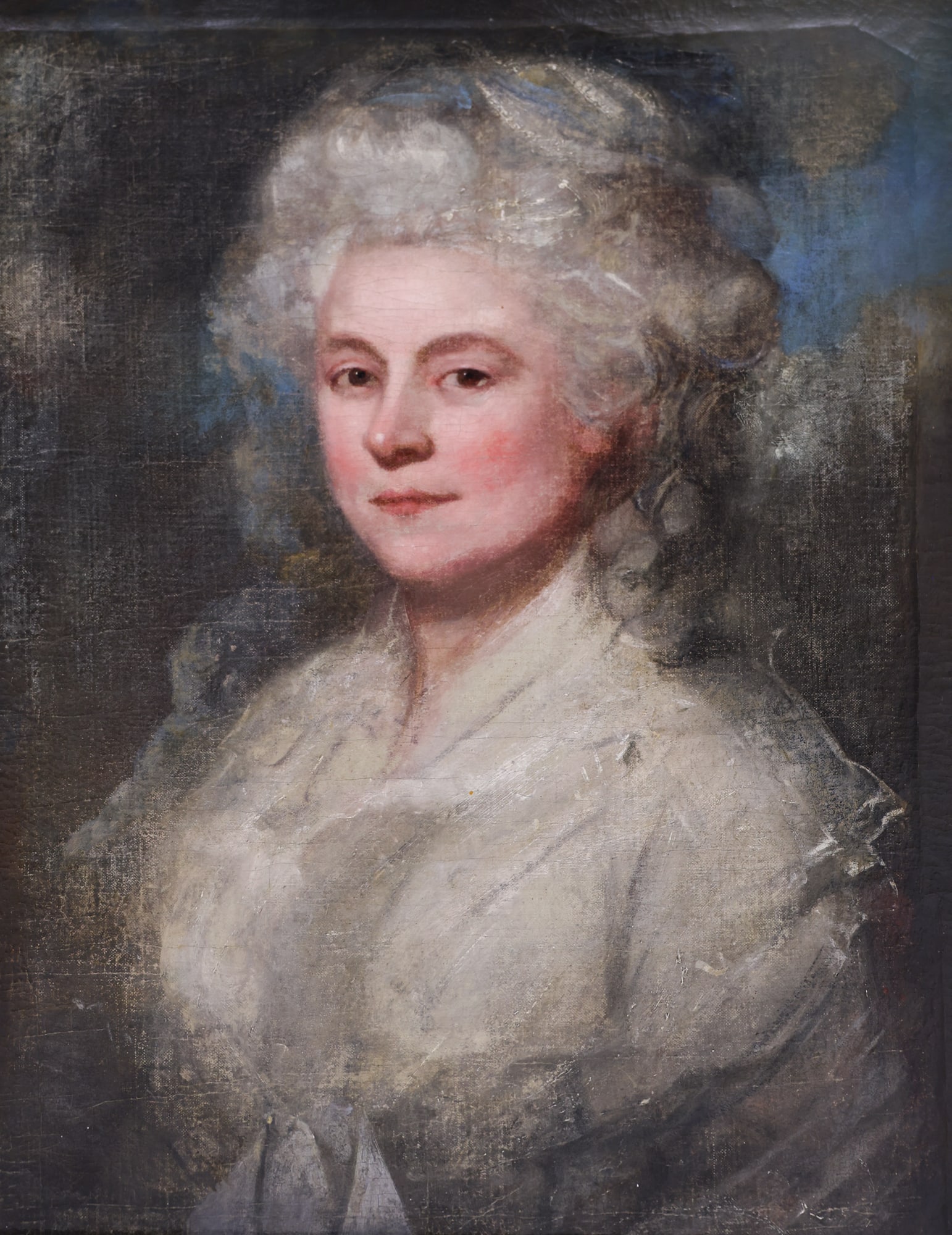 American School 18th Cent. Portrait of Lady Hamilton Oil (1 of 4)