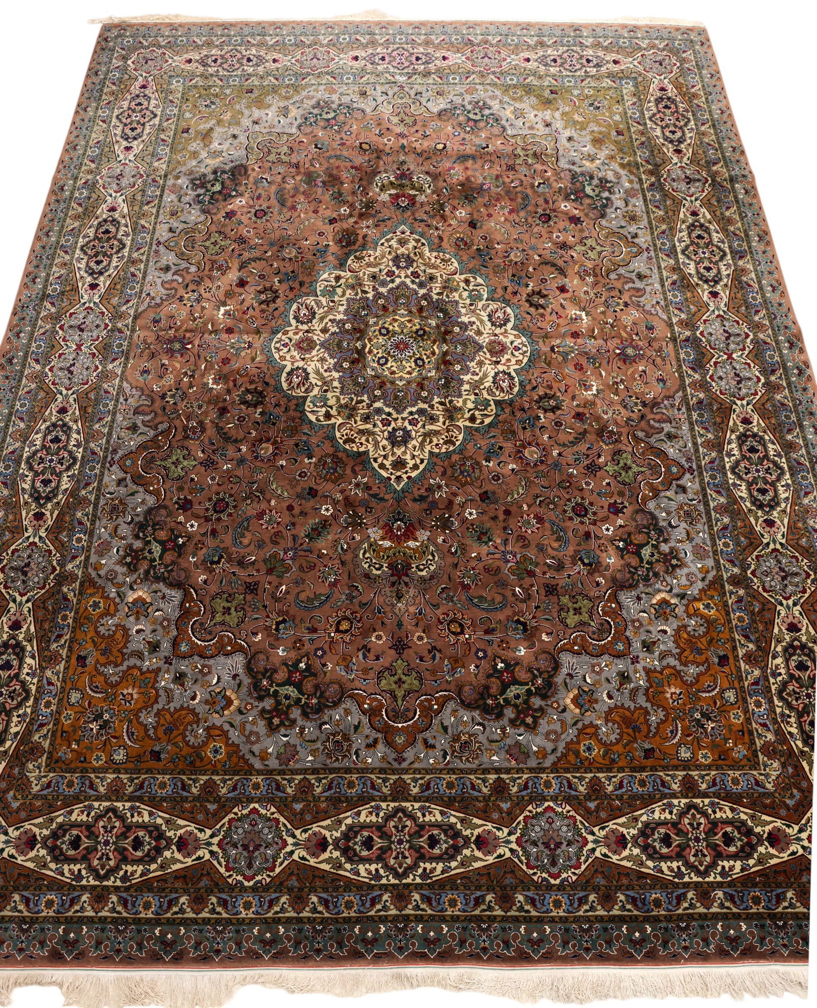 Fine Persian Tabriz Room Size Oriental Rug 9'8"x13'3" (1 of 7)