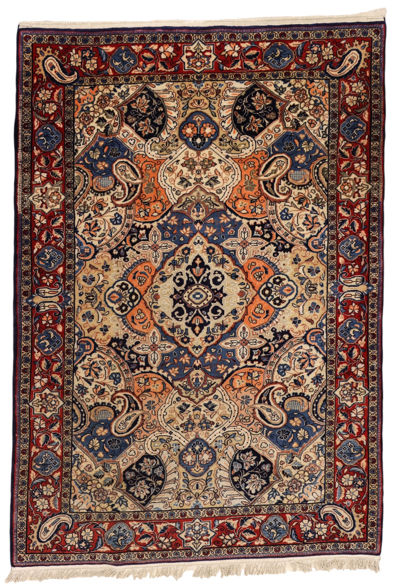 Fine Persian Kashan Oriental Rug 3'5"x5' (1 of 3)