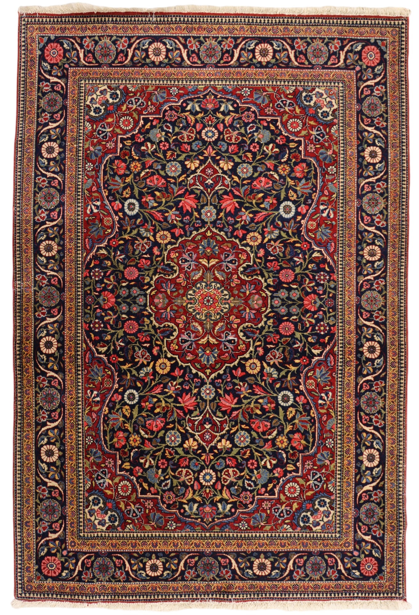 Fine Persian Qum Oriental Rug 3'3"x5' (1 of 3)