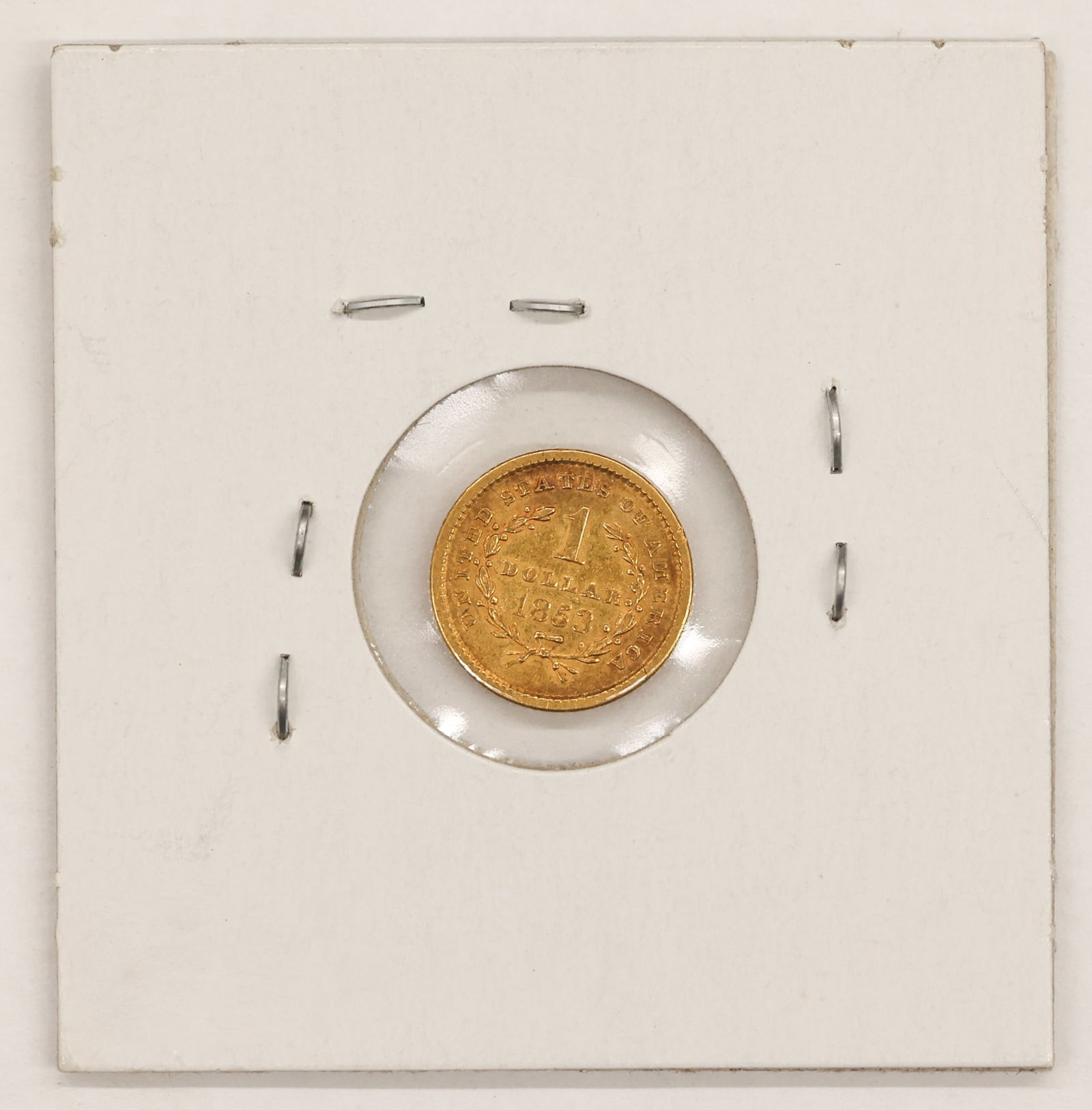 1853 US $1 Liberty Head Gold Coin - 2