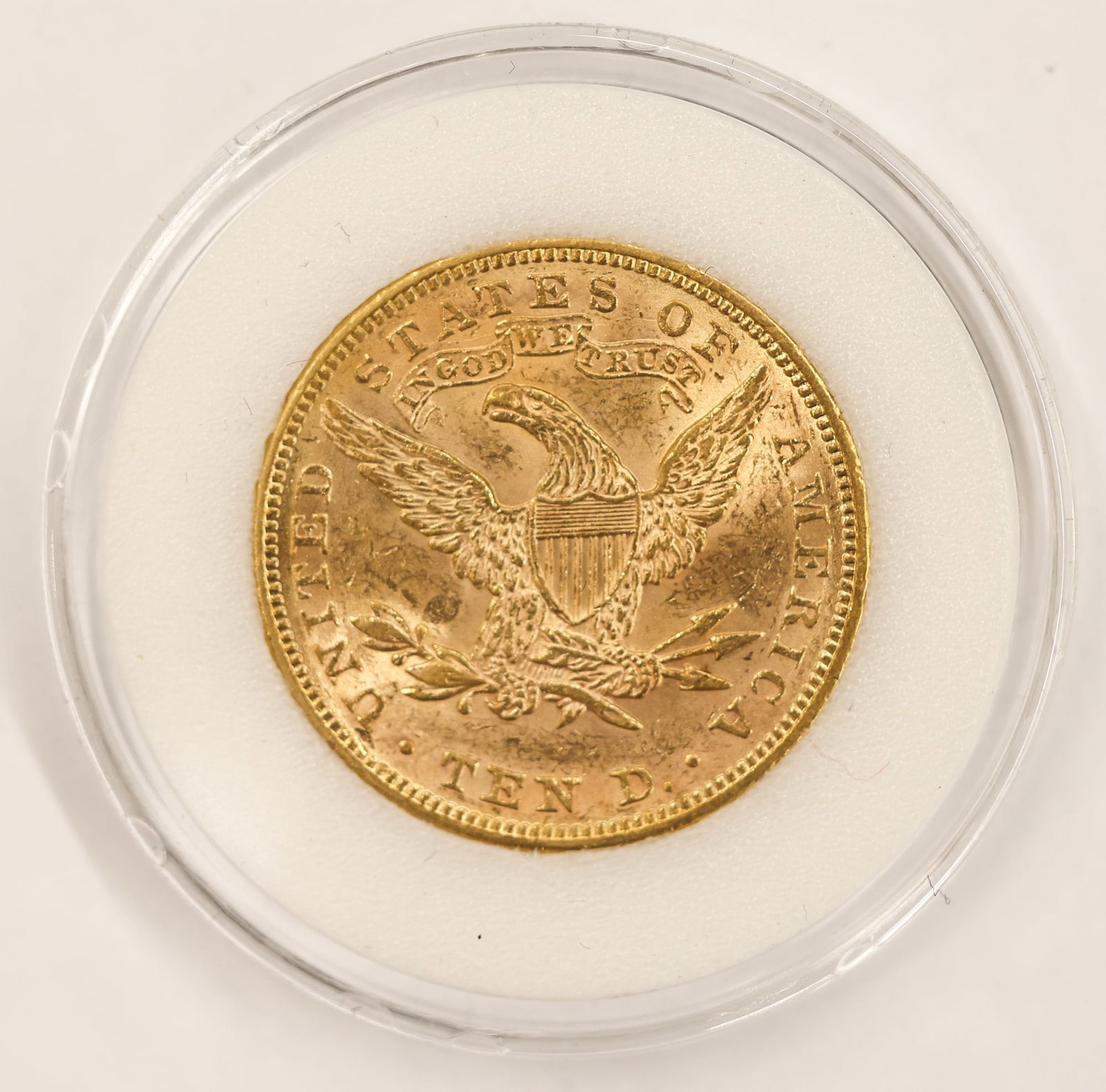 1894 US $10 Liberty Head Eagle Gold Coin - 2