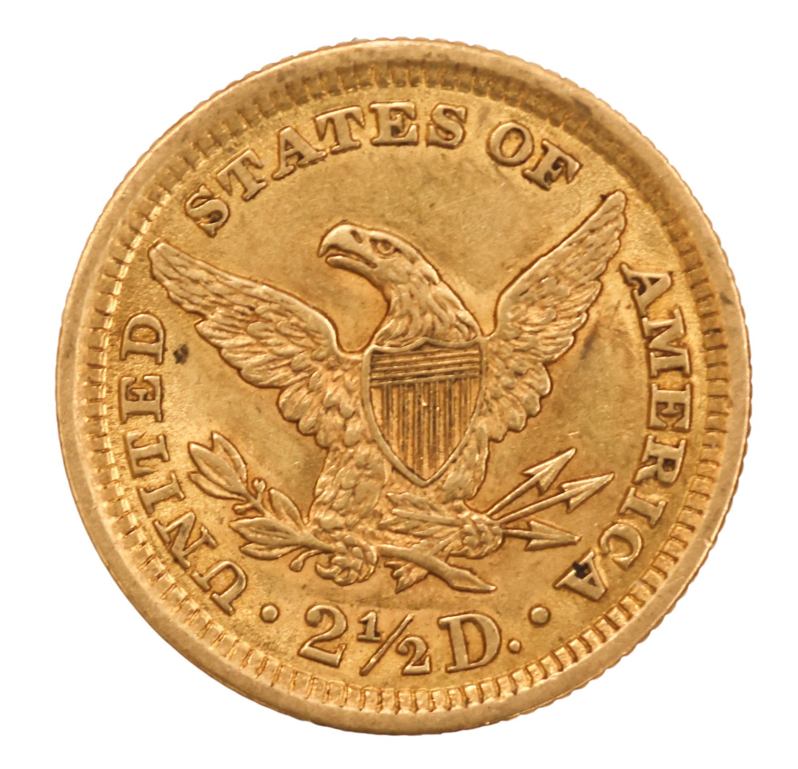 1902 US $2 1/2 Liberty Head Quarter Eagle Gold Coin - 2