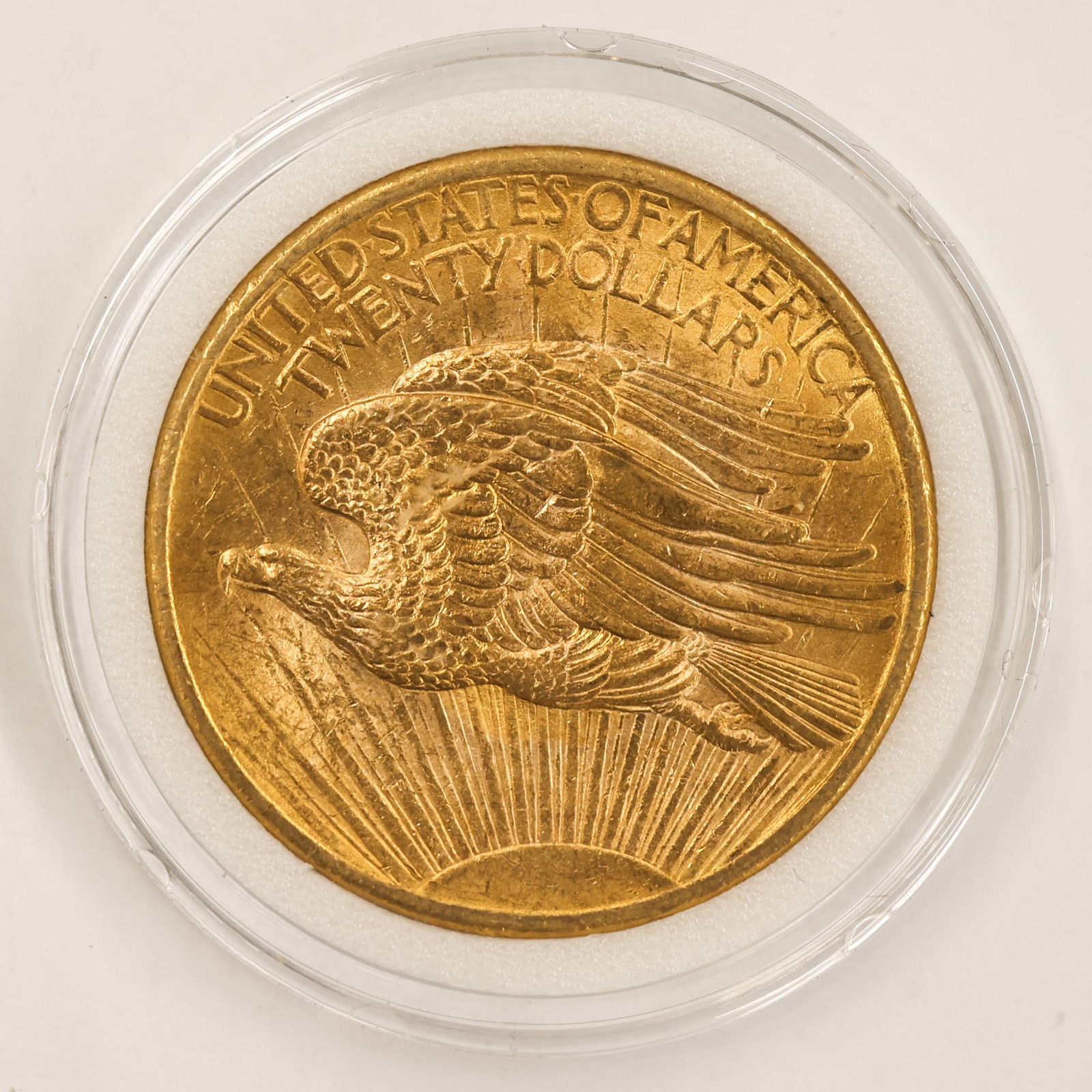 1908 US $20 Saint Gaudens Double Eagle Gold Coin - 2