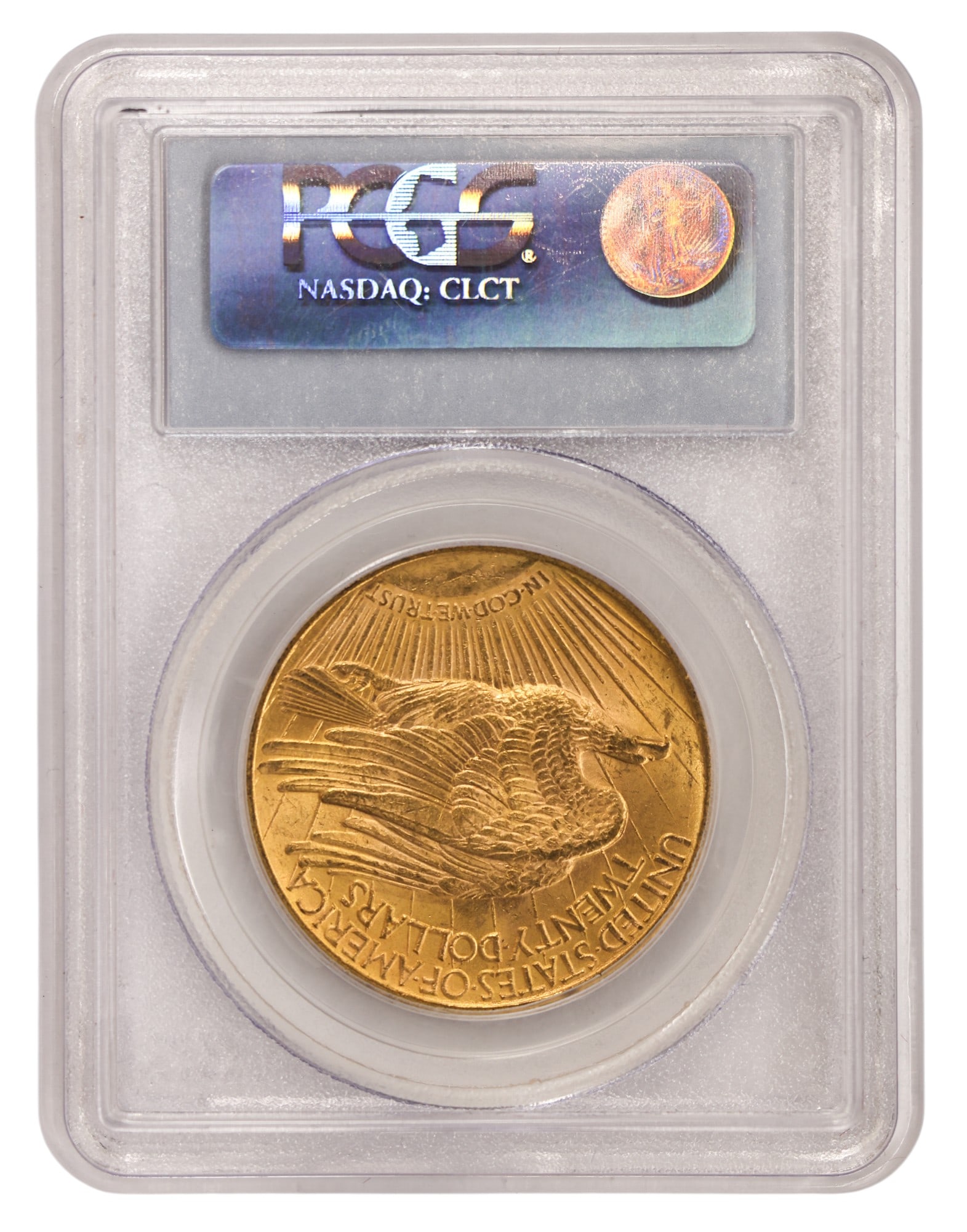 1923 US $20 Saint Gaudens Double Eagle Gold Coin PCGS MS62 - 2
