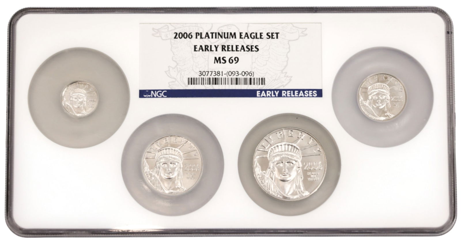 2006 US Platinum Eagle Coin Set Early Releases NGC MS69: 2006 US Platinum Eagle Coin Set Early Releases NGC MS69