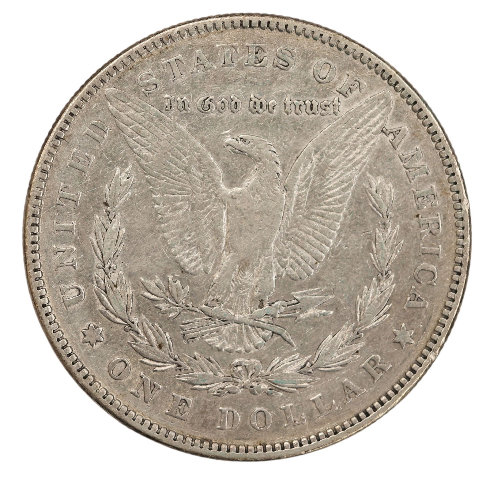 1878 US Morgan Silver Dollar 7 Feathers 2nd Reverse - 2