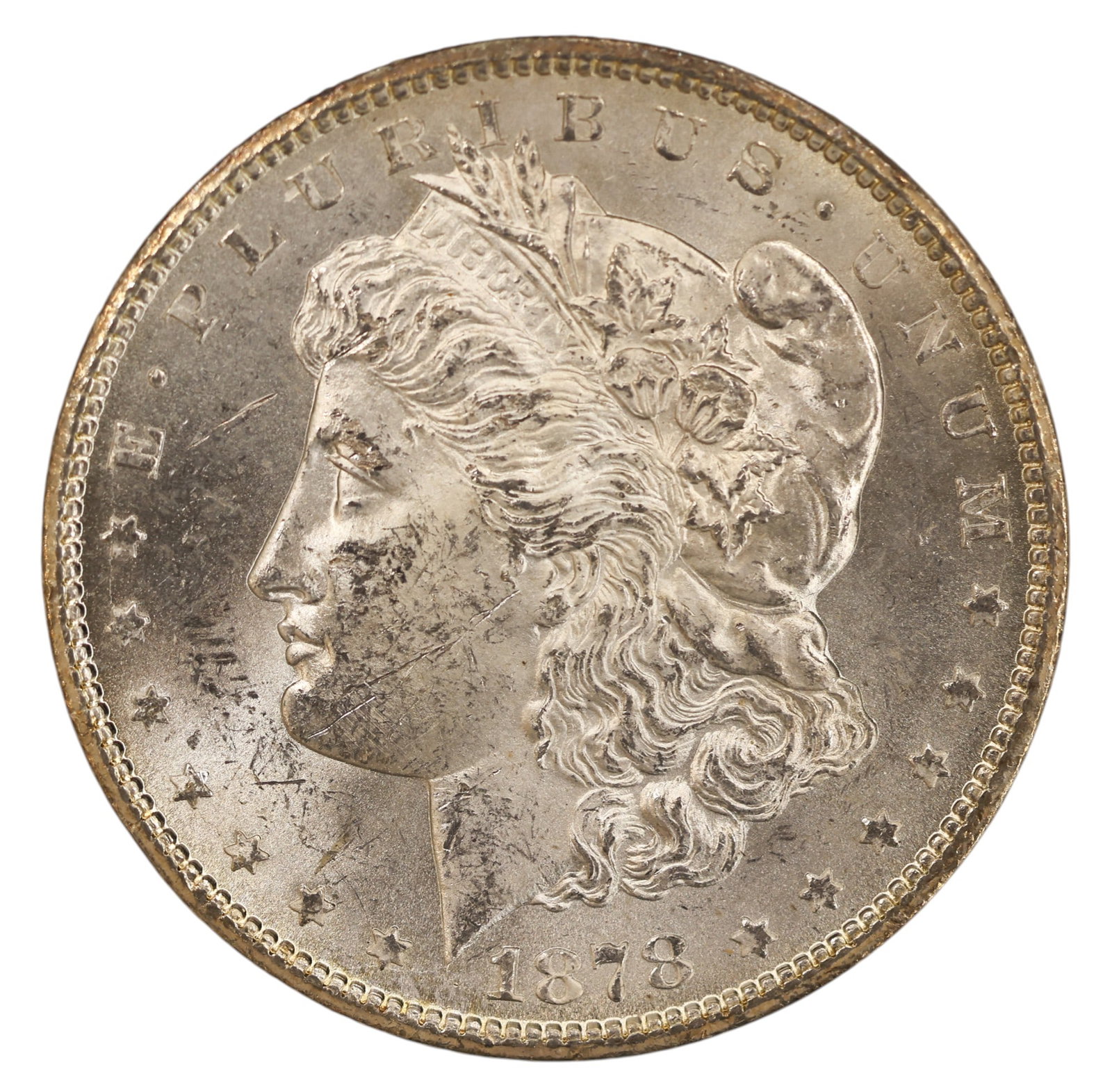1878-CC US Morgan Silver Dollar Carson City: 1878-CC US Morgan Silver Dollar Carson City. MS-63 condition per consignor notes.
