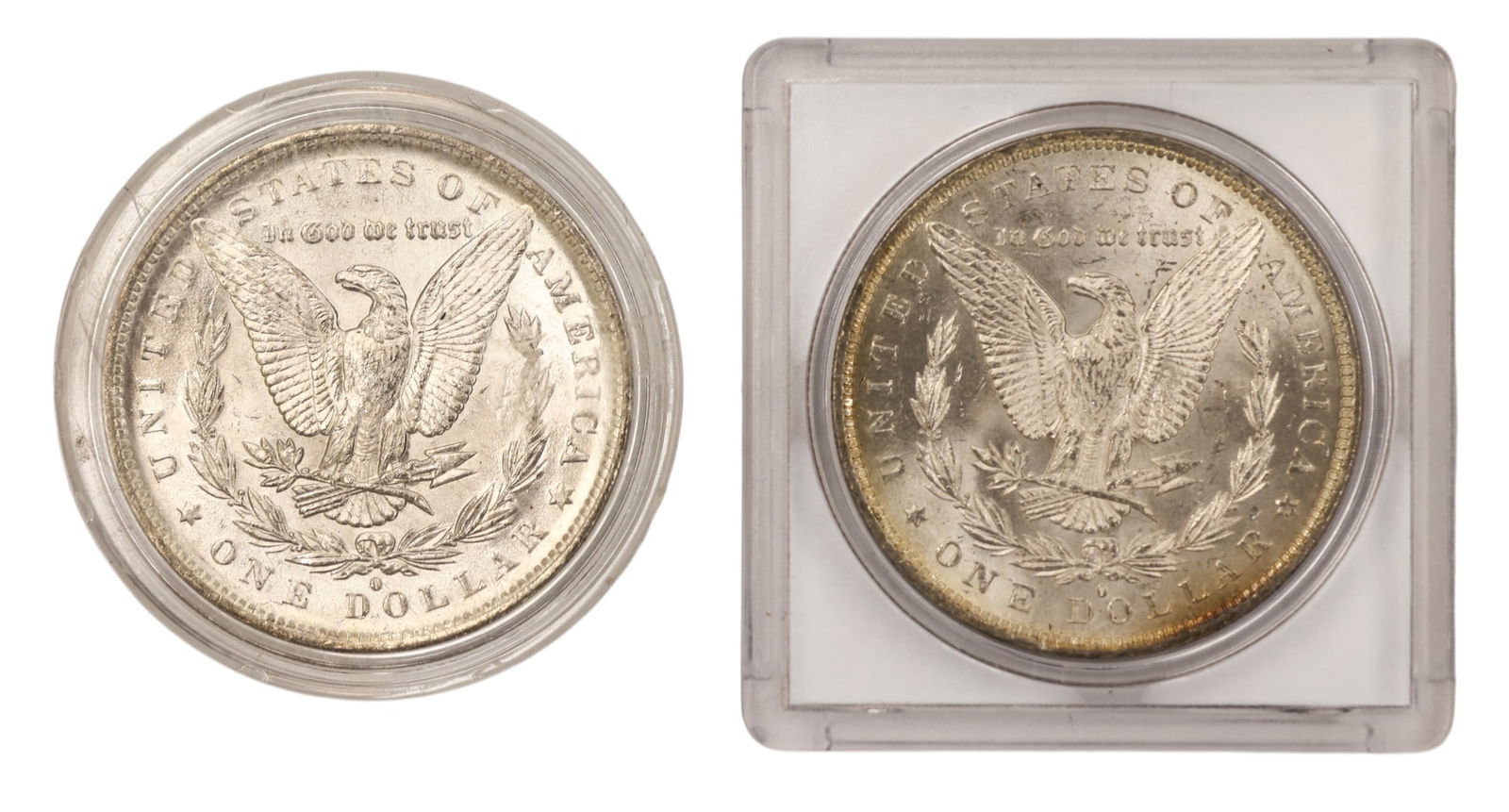 2pc 1883-O US Morgan Silver Dollars - 2