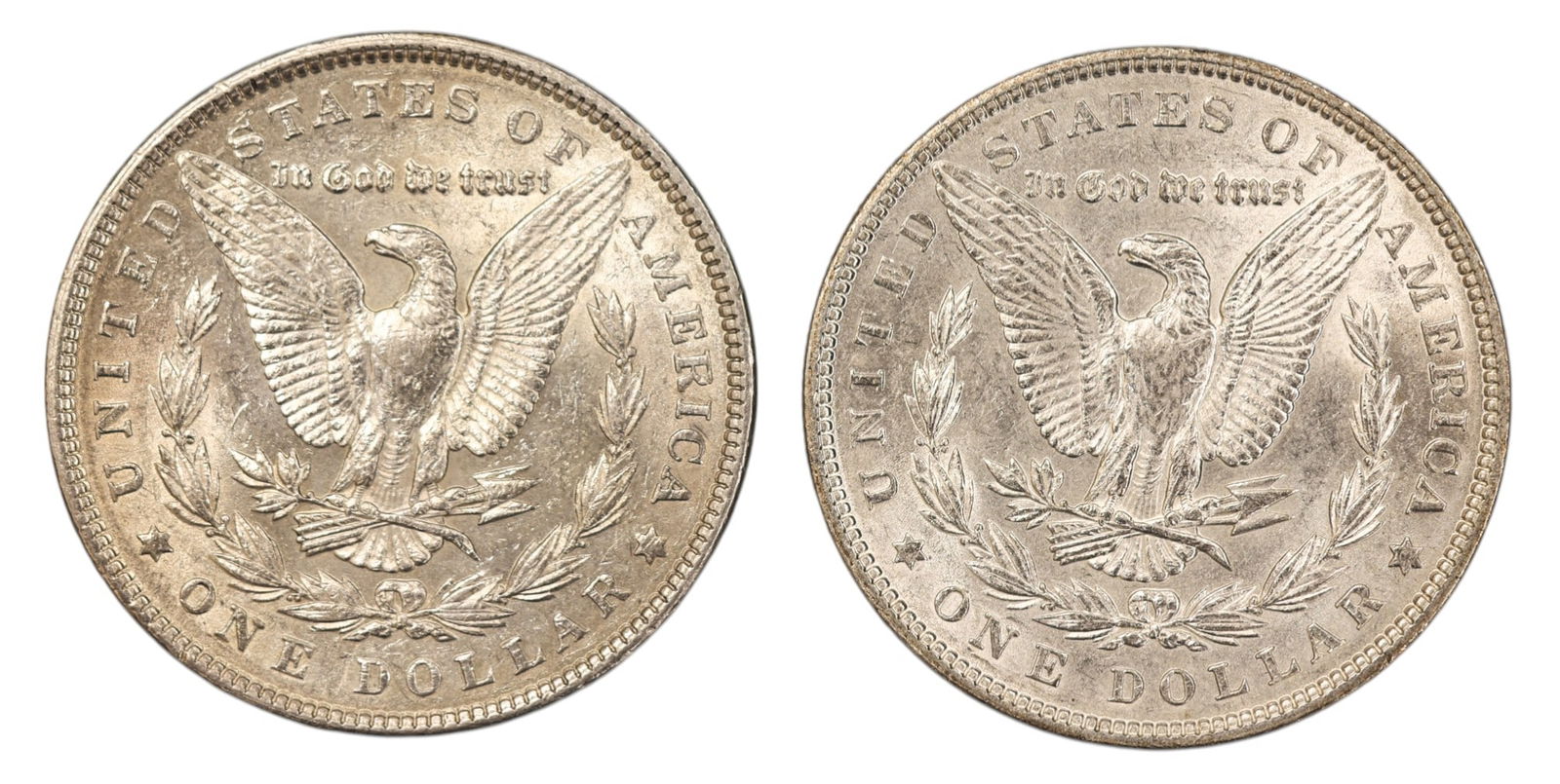 2pc 1903 US Morgan Silver Dollars - 2
