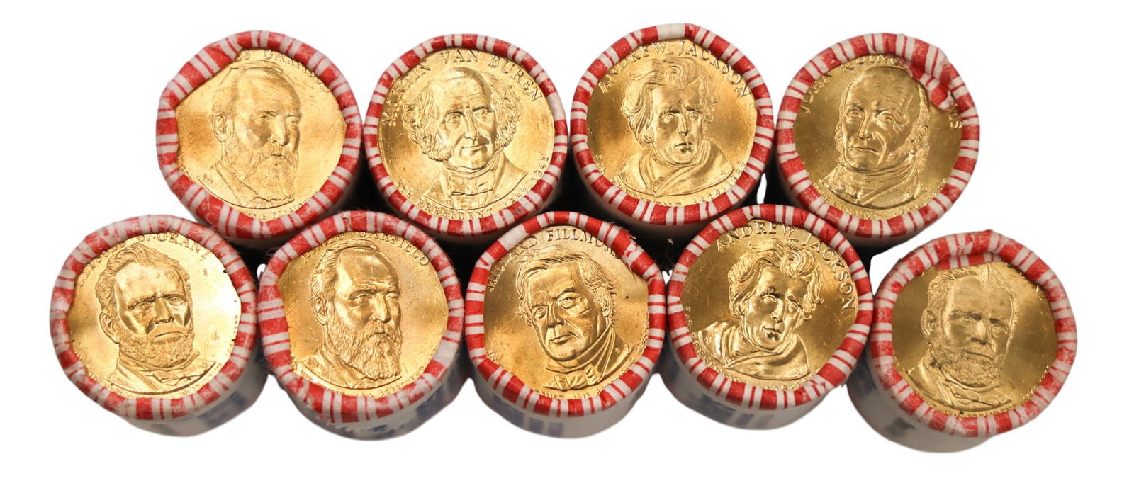 225pc US Presidential $ Uncirculated Coin Rolls - 2