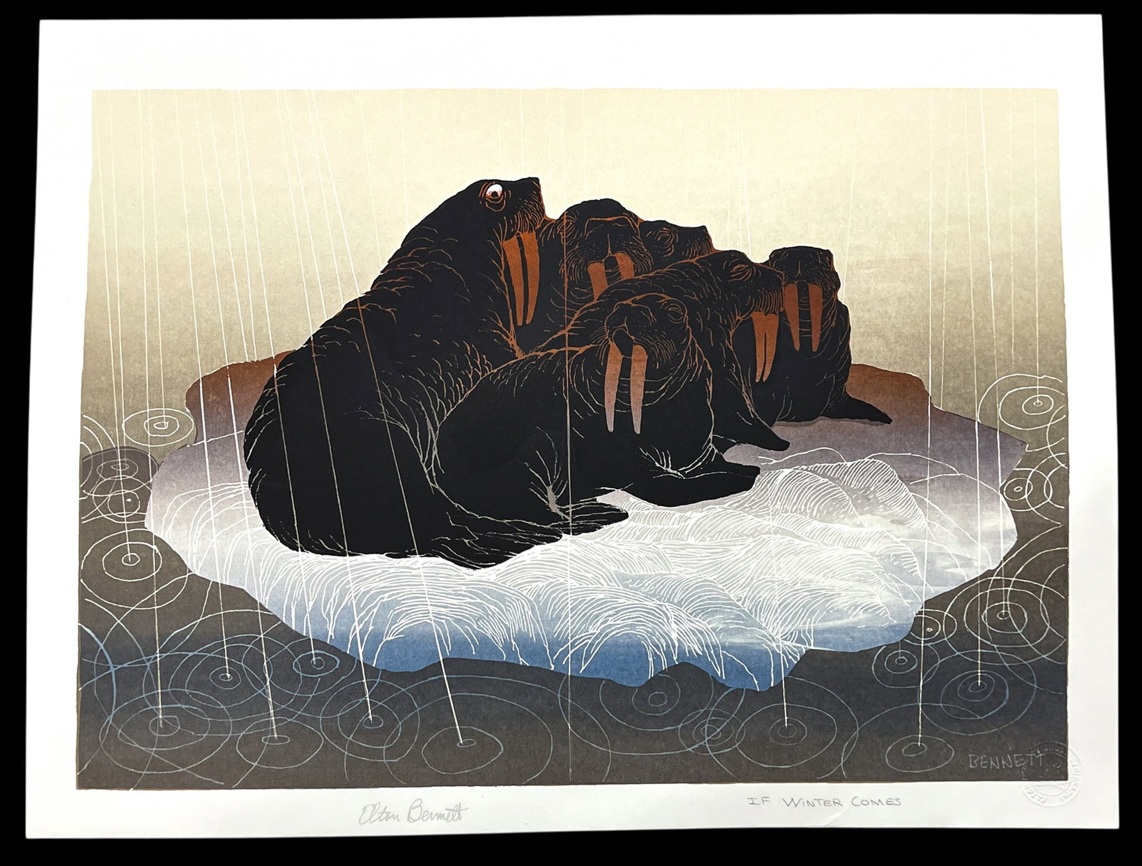 Elton Bennett "If Winter Comes" Serigraph - 2