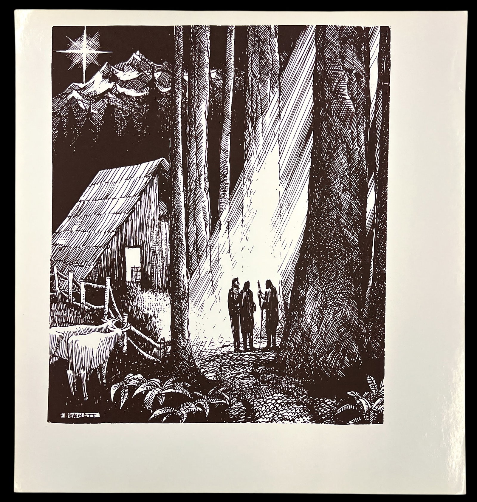 Elton Bennett "Three Wise Men" Serigraph - 2