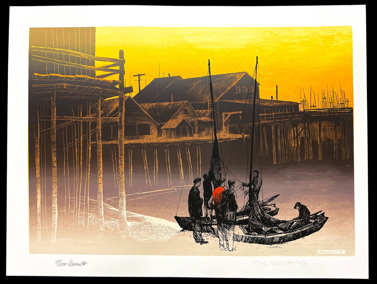 Elton Bennett "The Returning" Serigraph - 2