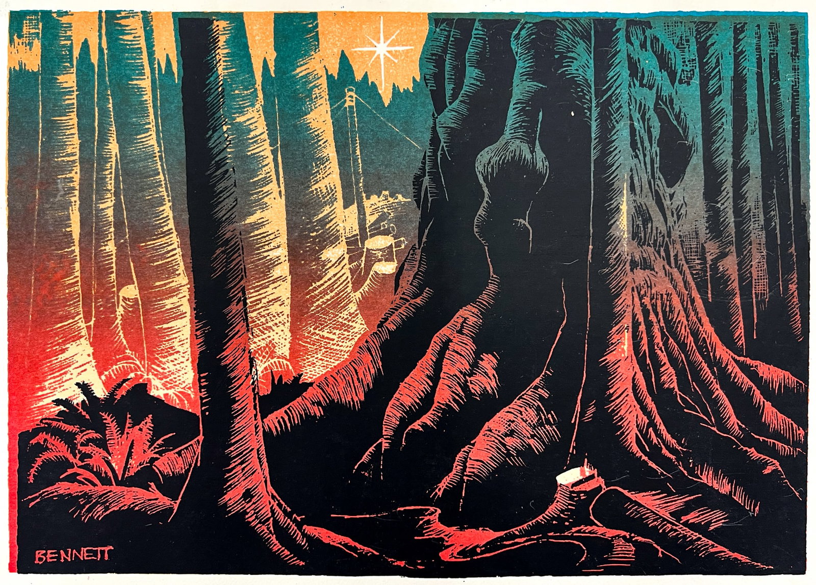 Elton Bennett "Cold Deck with Star" Serigraph (1 of 2)