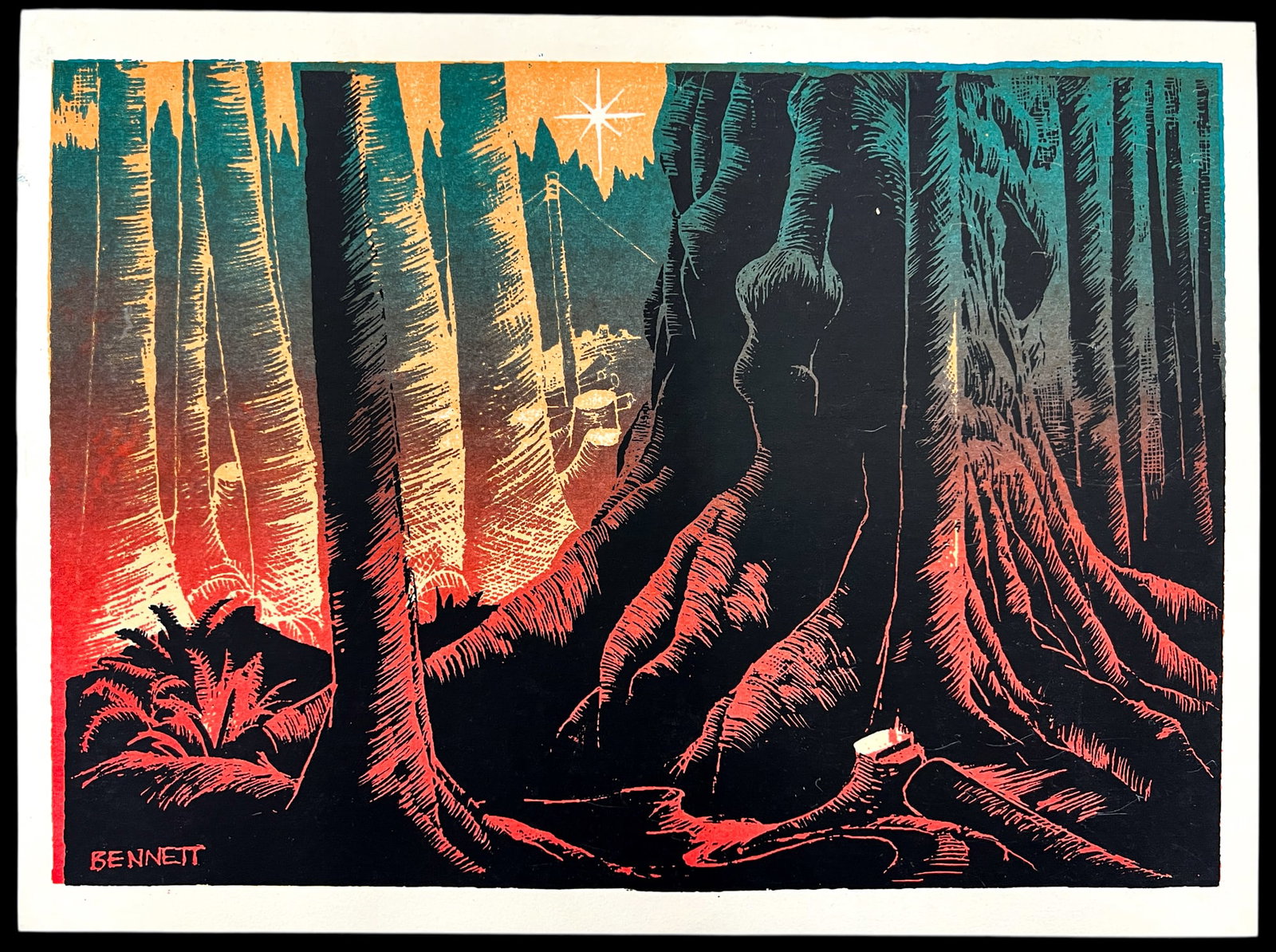 Elton Bennett "Cold Deck with Star" Serigraph - 2