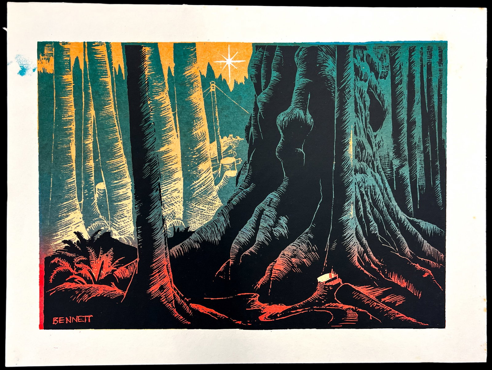 Elton Bennett "Cold Deck with Star" Serigraph - 2