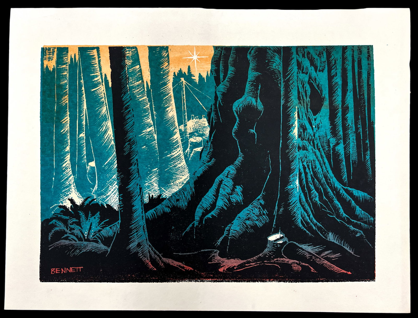 Elton Bennett "Cold Deck with Star" Serigraph - 2
