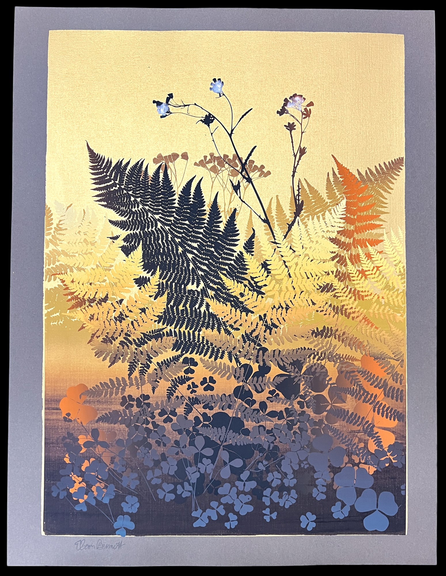Elton Bennett "Ferns" Serigraph - 2