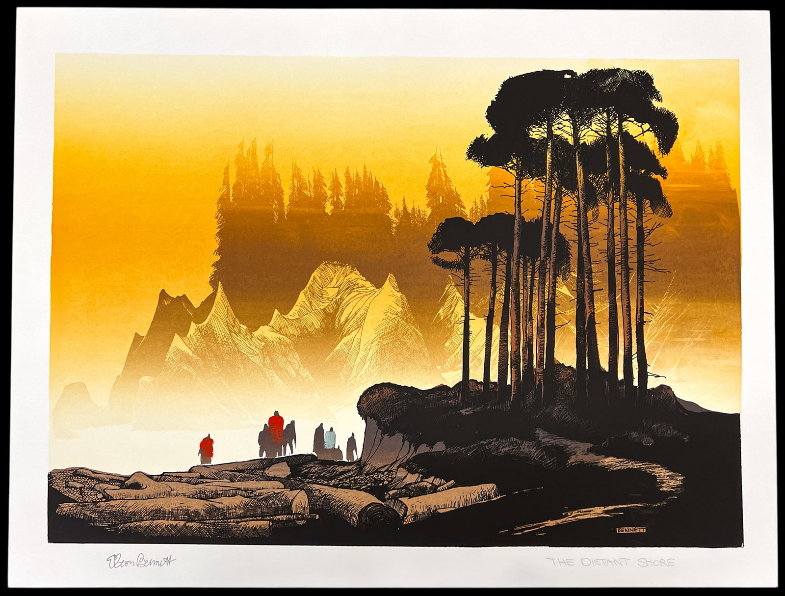 Elton Bennett "The Distant Shore" Serigraph - 2