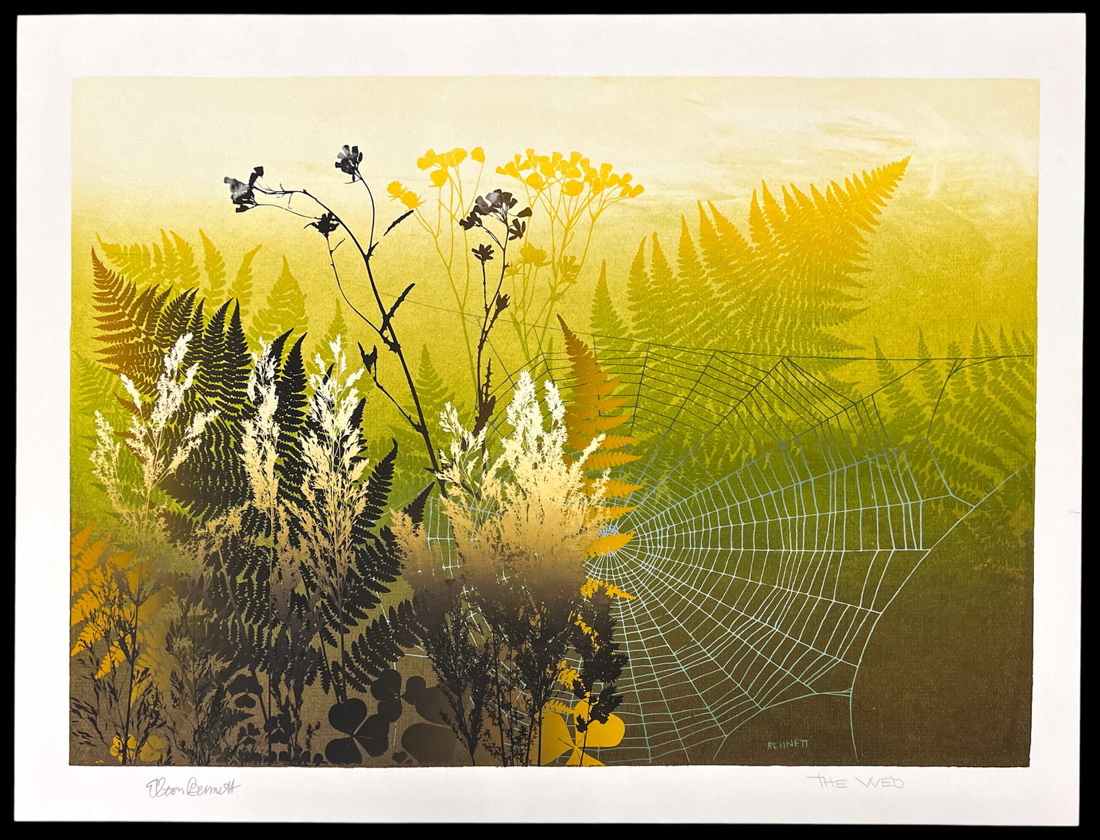 Elton Bennett "The Web" Serigraph - 2