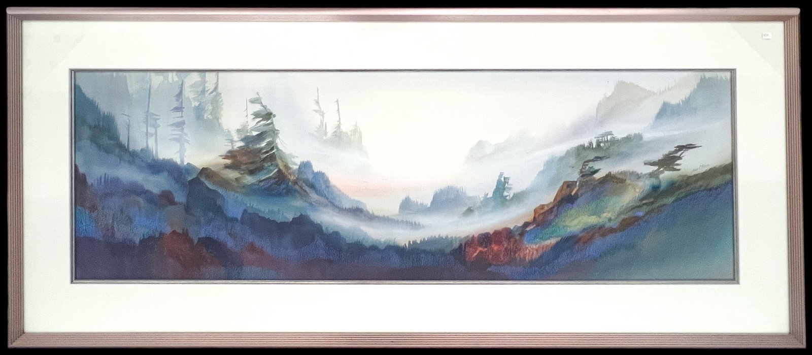John Ebner "Rolling Fog" Watercolor on Paper - 2