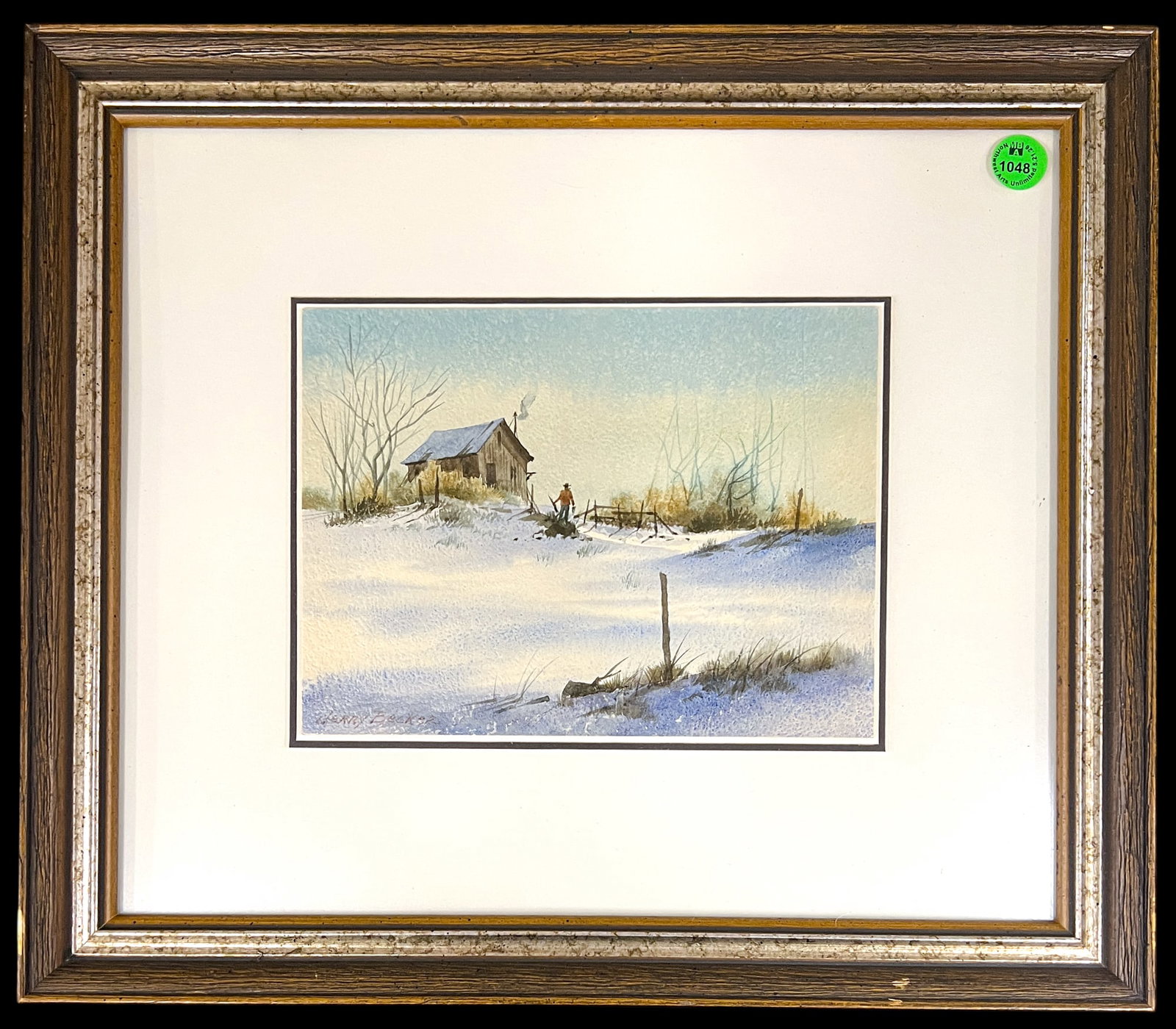 Jerry Becker "After the Hunt" Watercolor on Board - 2