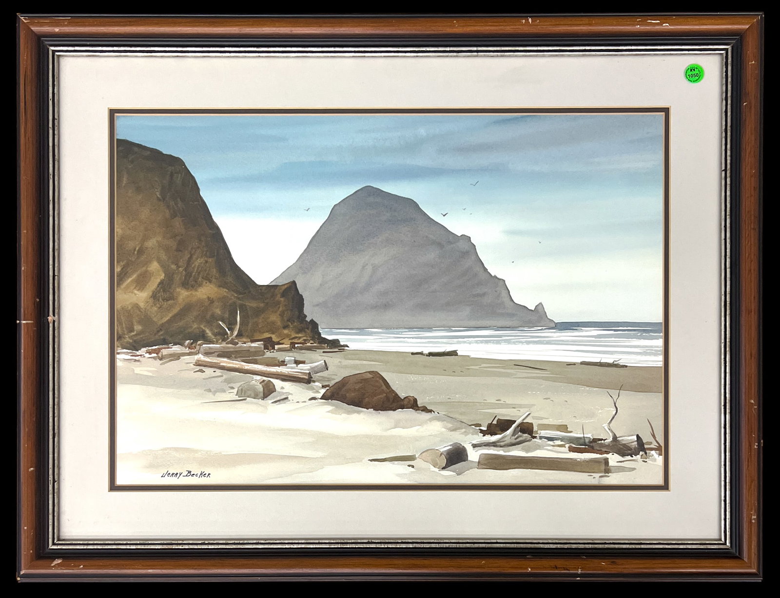 Jerry Becker "The Coast" Watercolor on Paper - 2