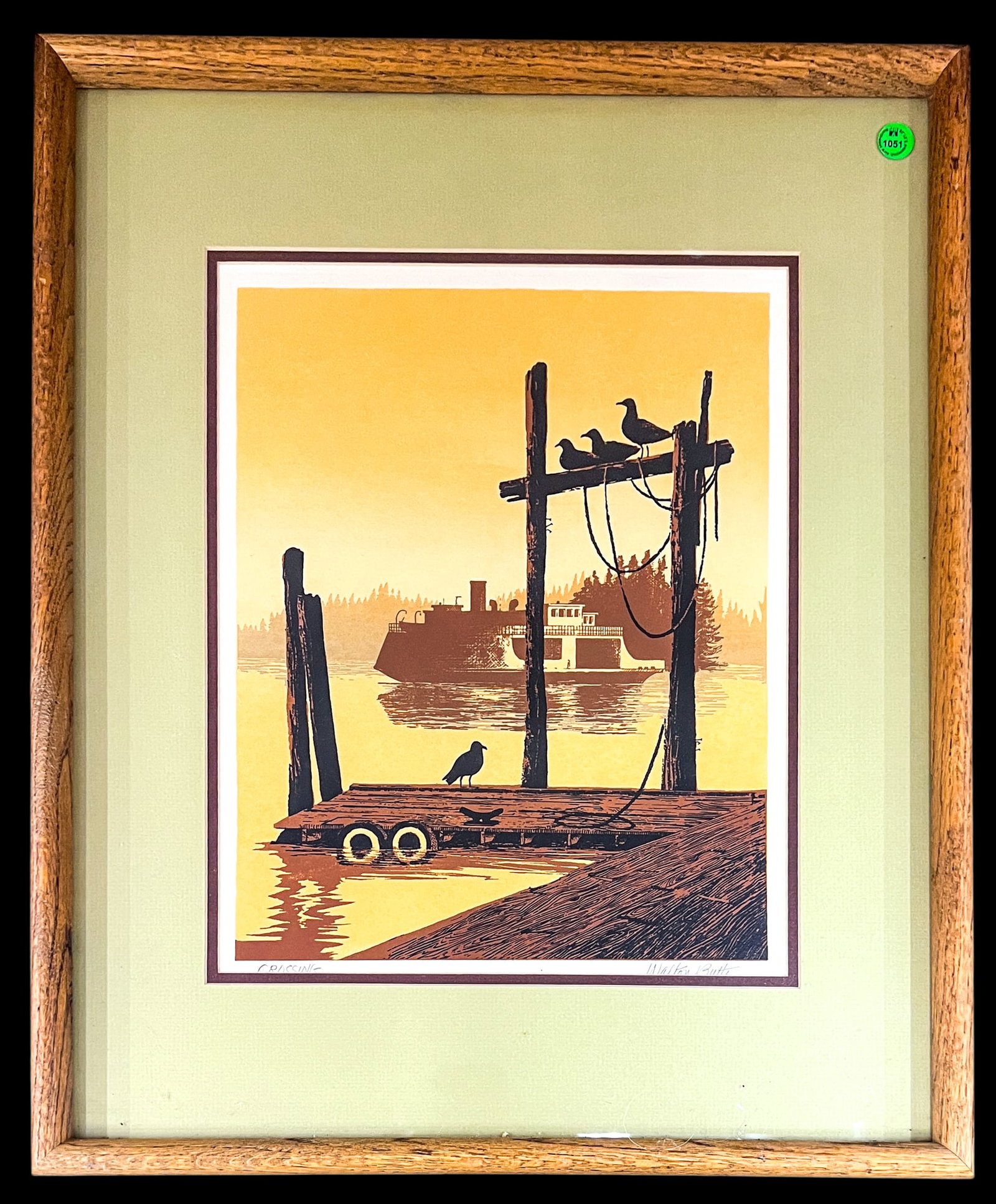 Walton Butts "Crossing" Serigraph - 2