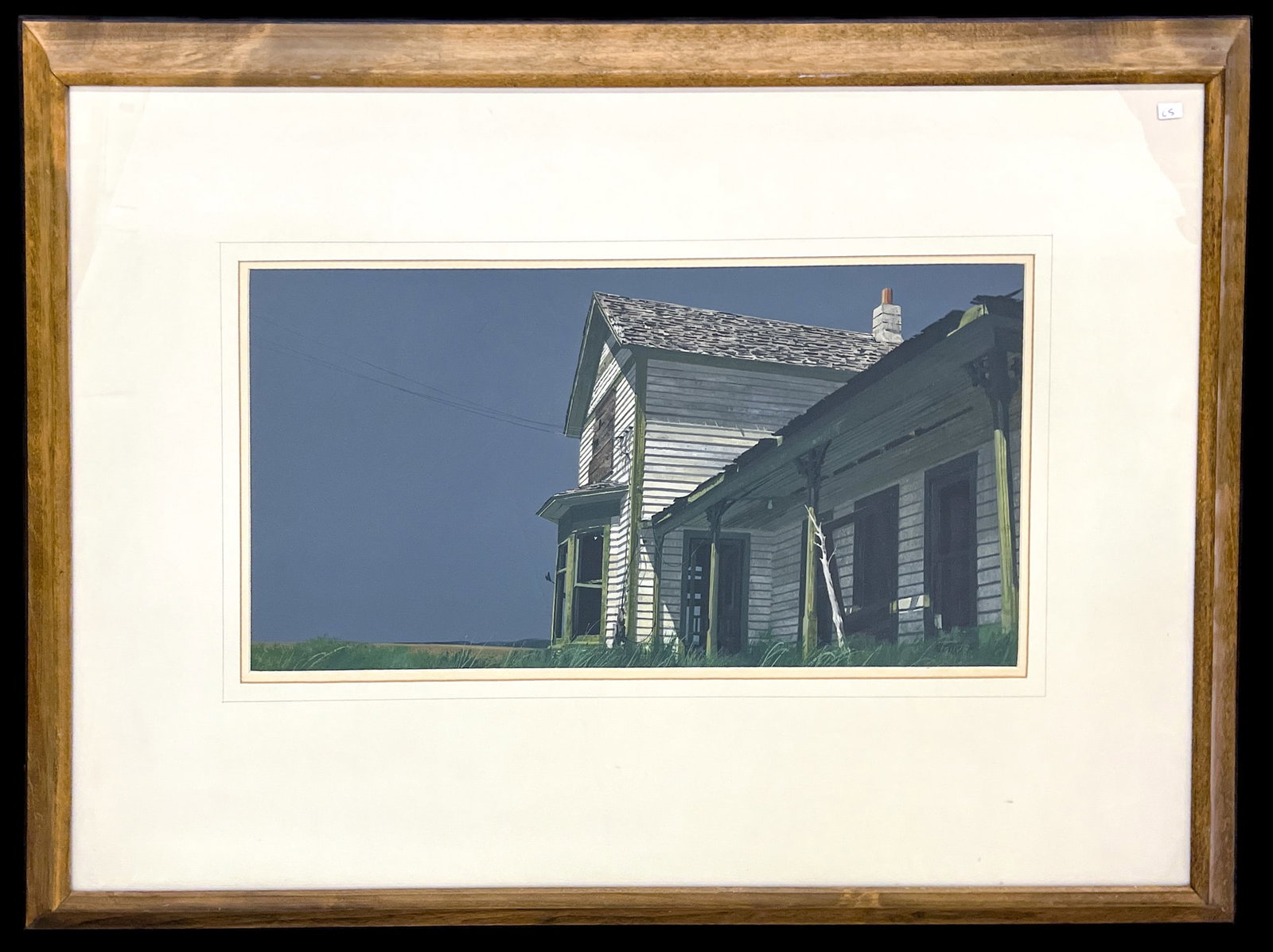 Mike Burns "Green Trim" 1976 Watercolor on Paper - 2