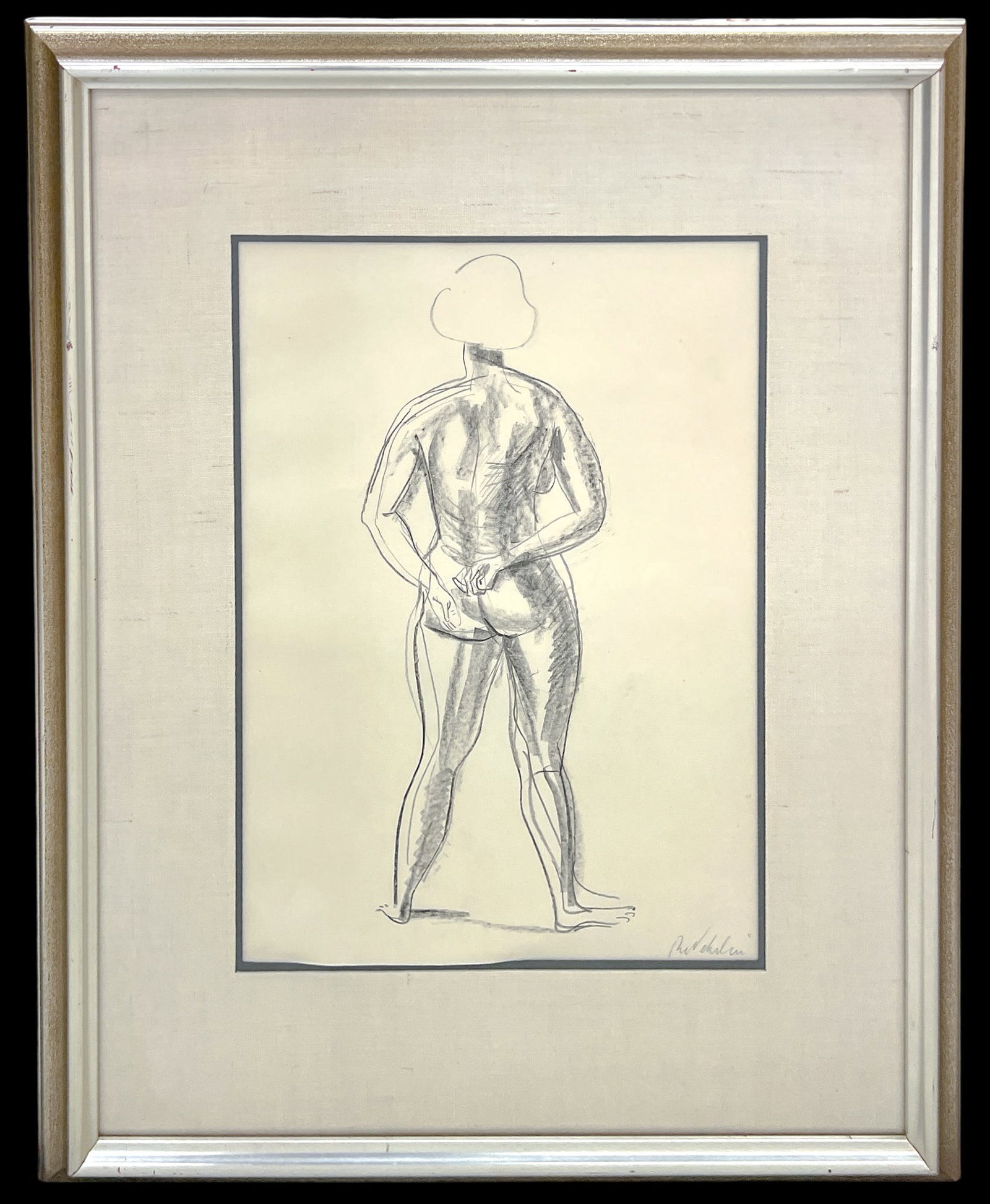 Artist Unknown "Female Figure Study" Graphite on Paper - 2