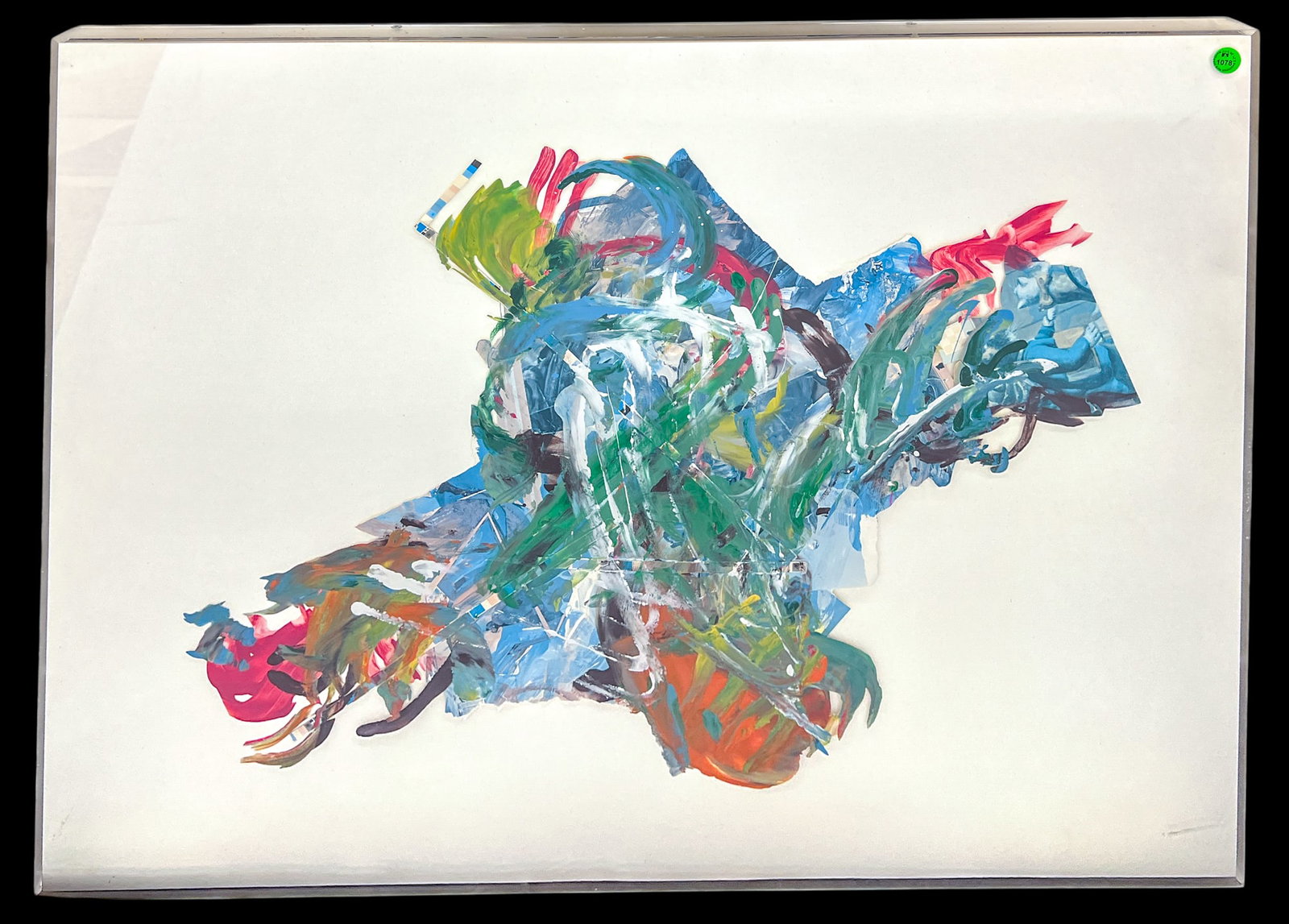 Artist Unknown "Crossing the Abstract" Mixed Media Collage on Paper - 2