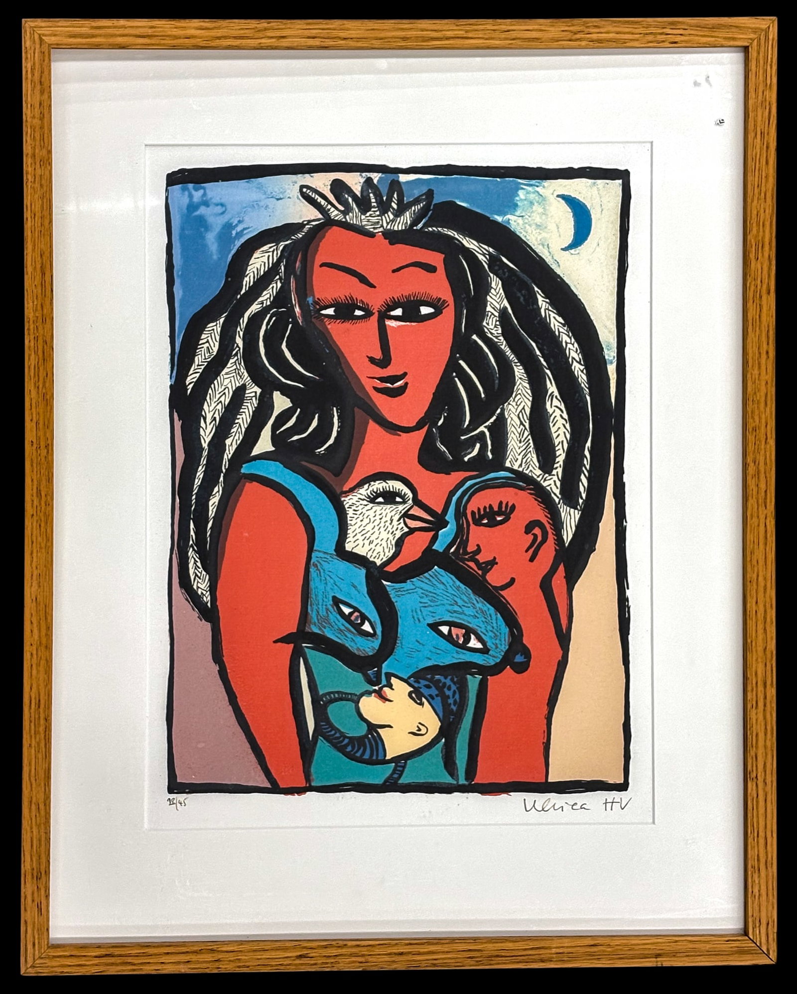 Ulrica Hydman-Vallien "Goddess of Love" Lithograph - 2