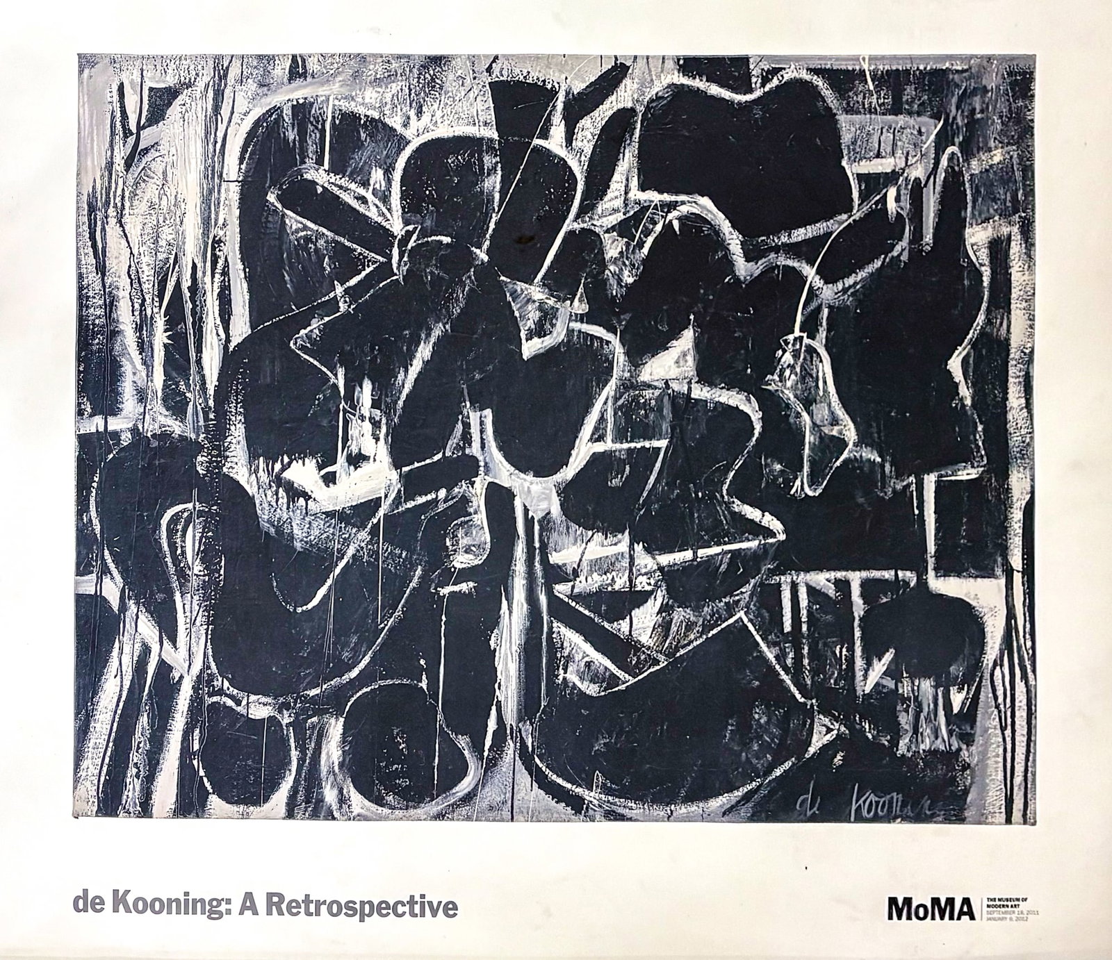 Museum of Modern Art "de Kooning: A Retrospective" 2011 Promotional Poster (1 of 2)