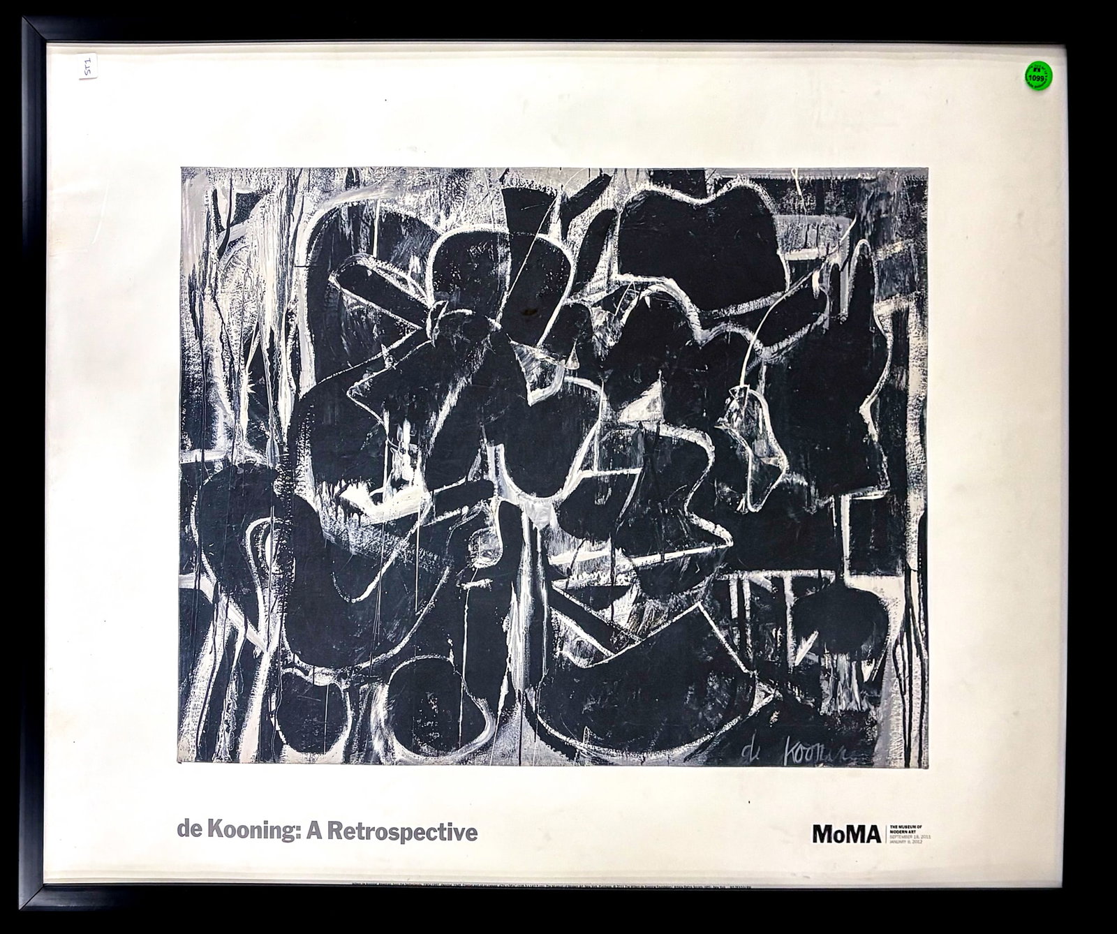 Museum of Modern Art "de Kooning: A Retrospective" 2011 Promotional Poster - 2
