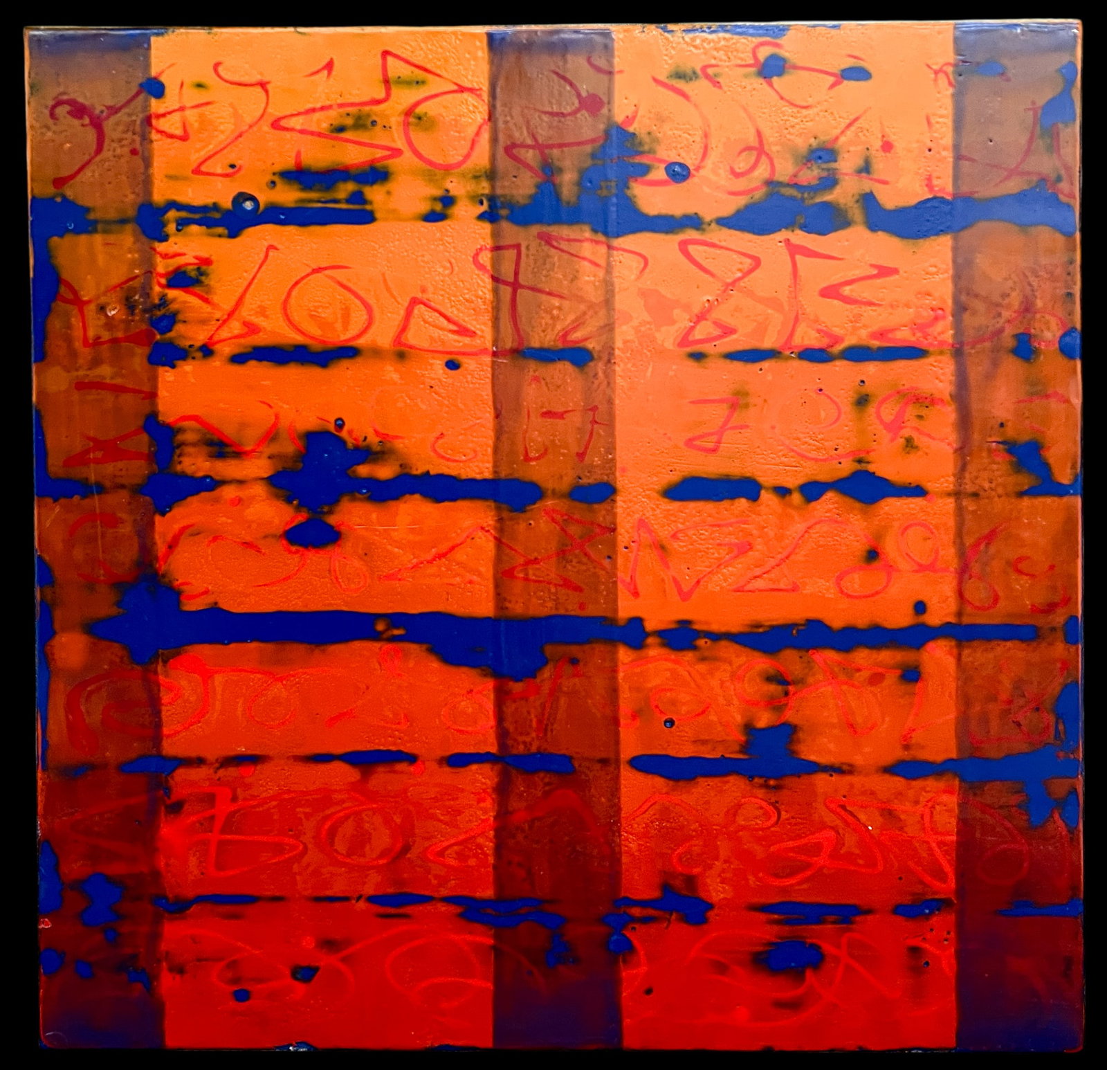 Chris Kelly "Love Letter" 2004 Encaustic on Linen - 2