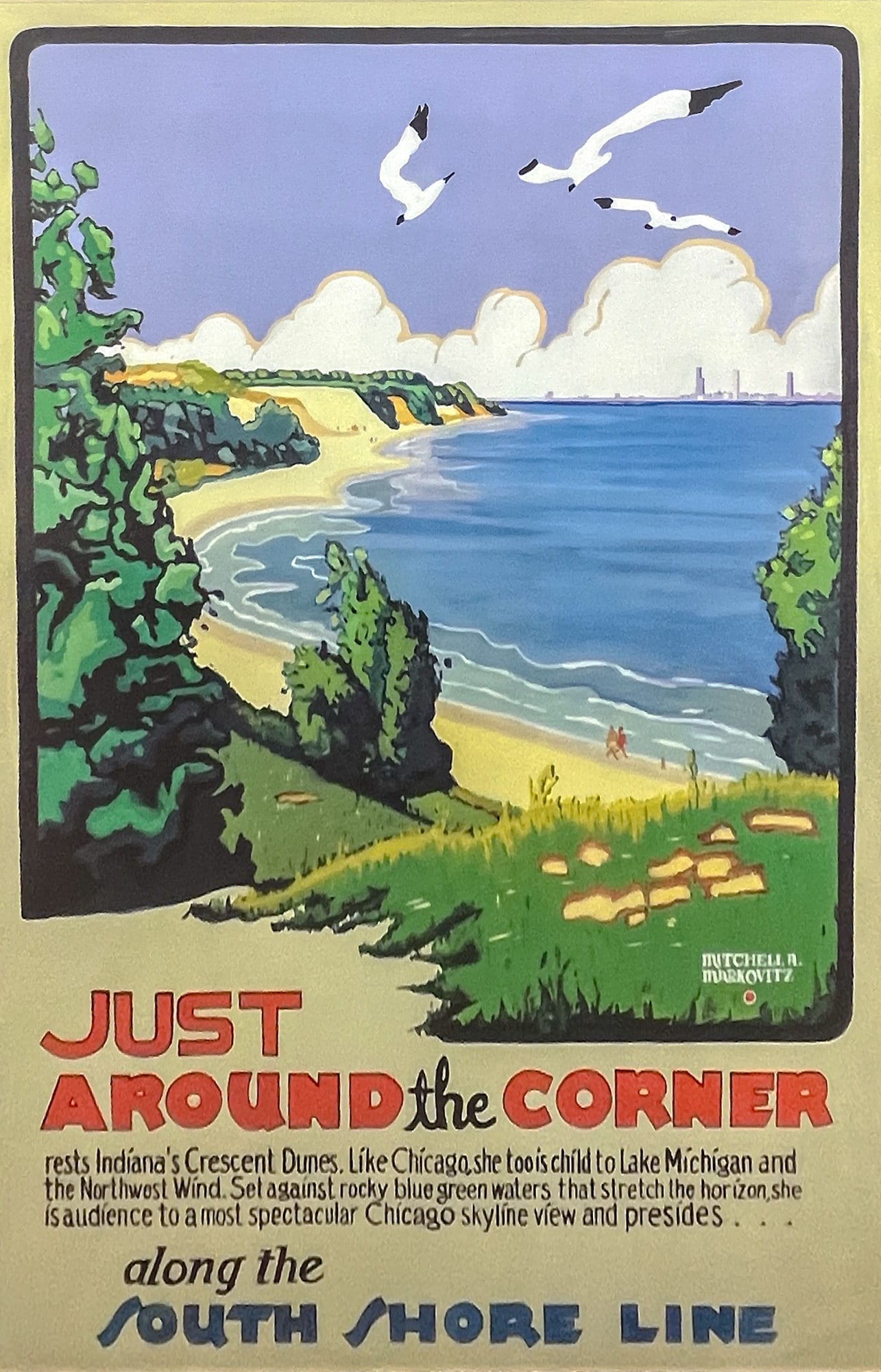 Vintage "Just Around the Corner" Poster (1 of 2)