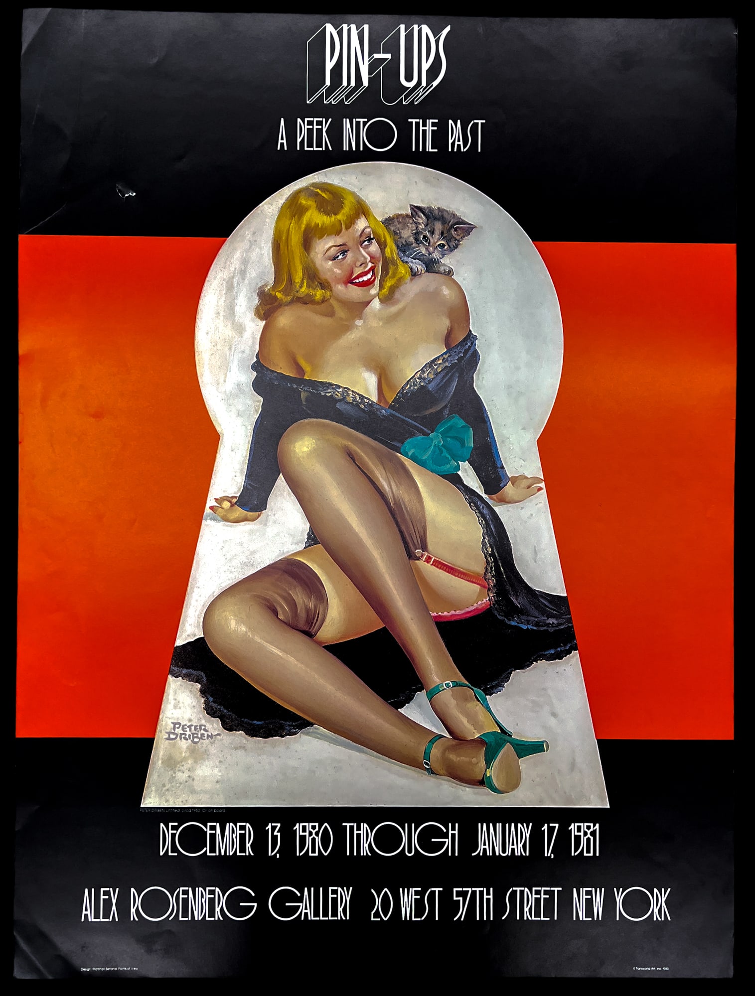 Alex Rosenberg Gallery 1980 Pin-Ups Exhibition Poster - 2